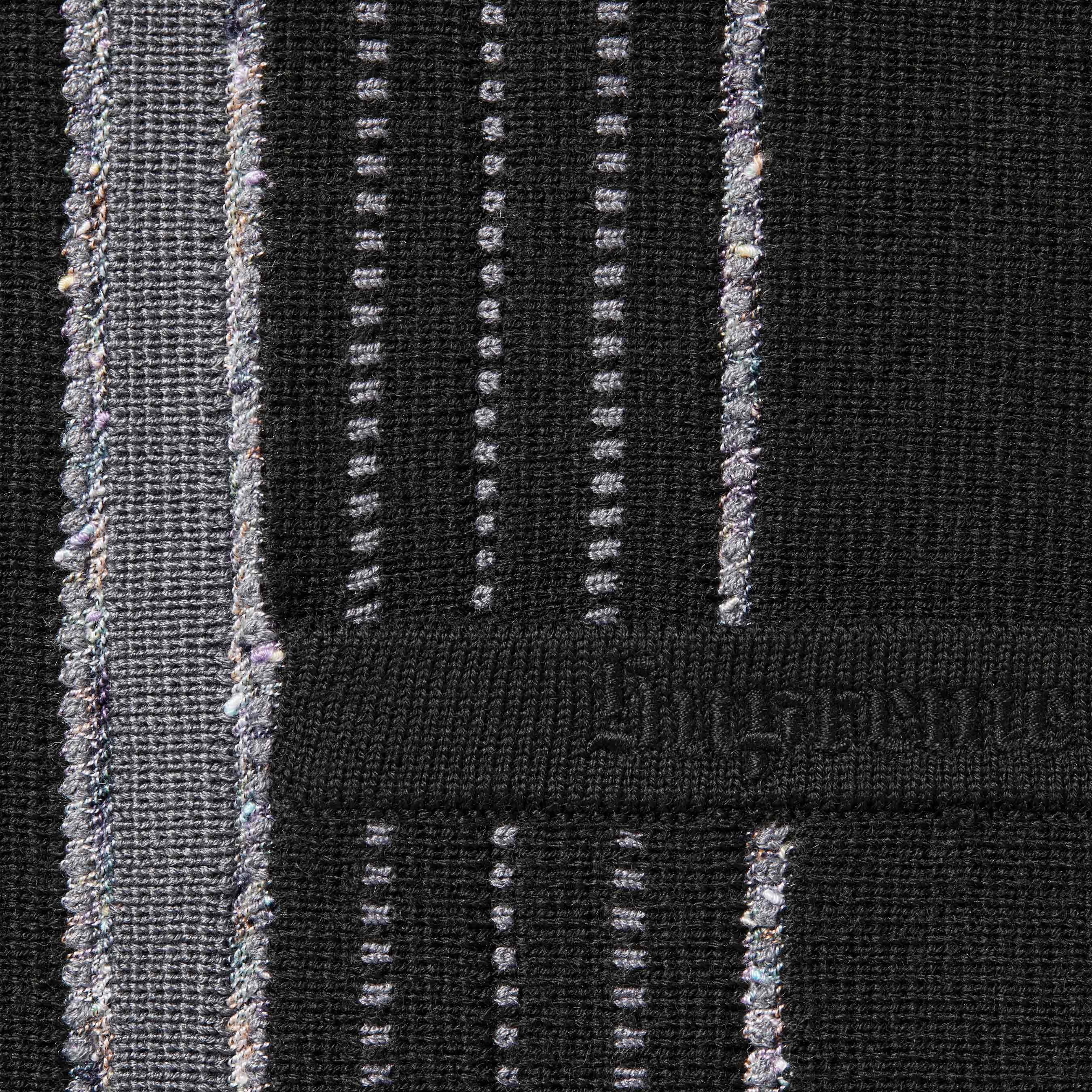 Speckle Stripe Zip Up Cardigan