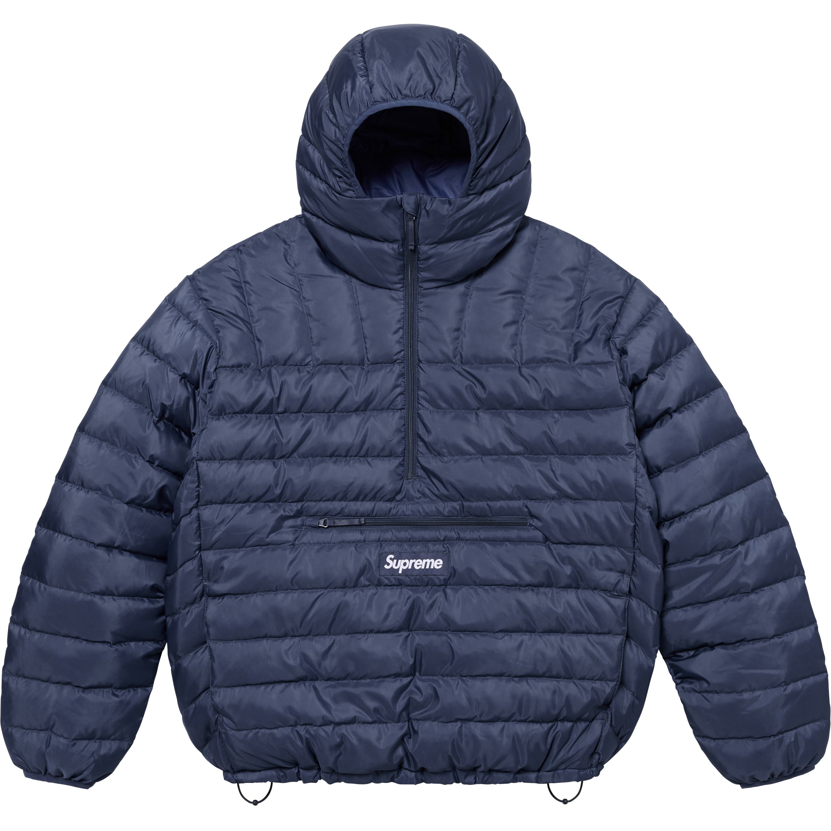 Micro Down Half Zip Hooded Pullover