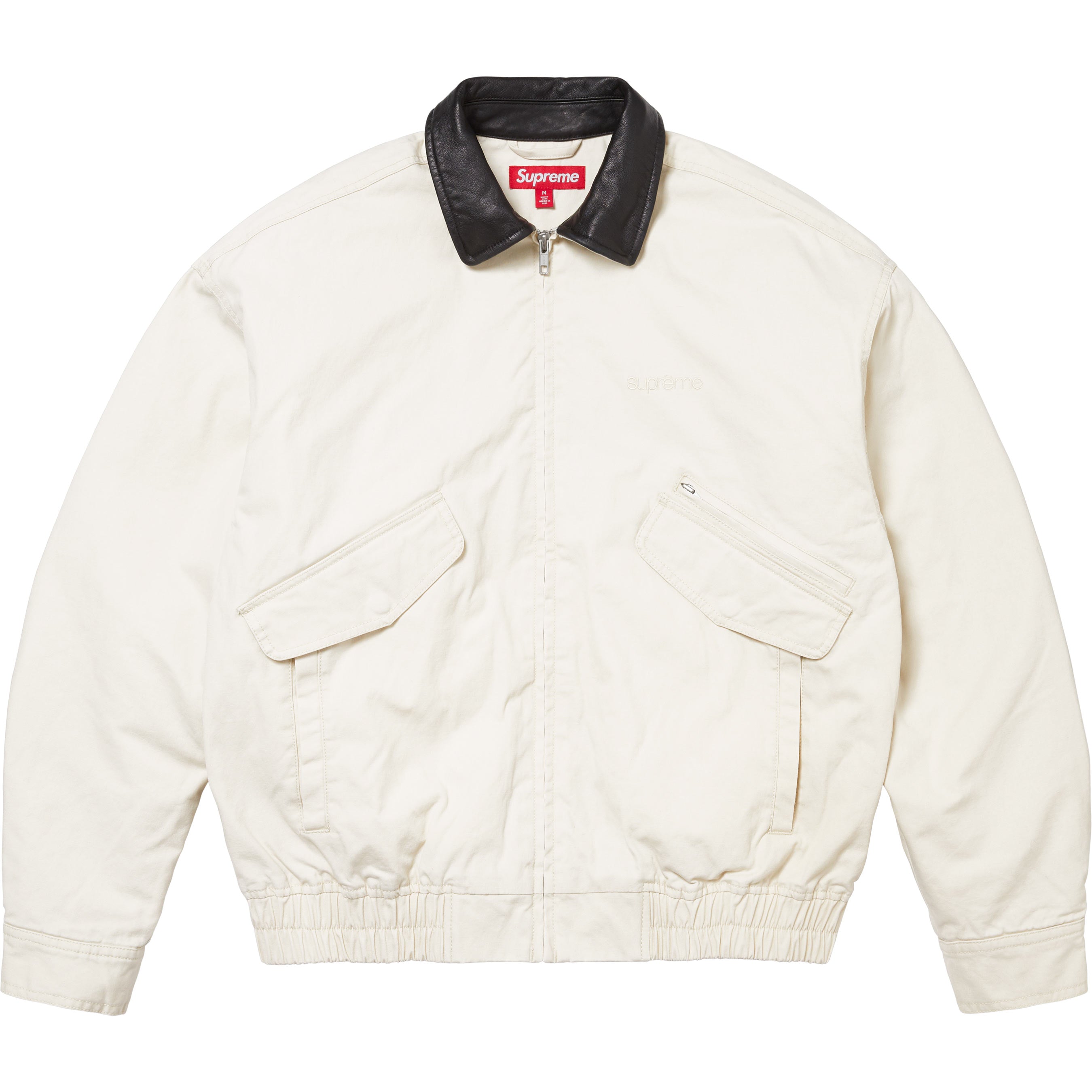 Leather Collar Utility Jacket