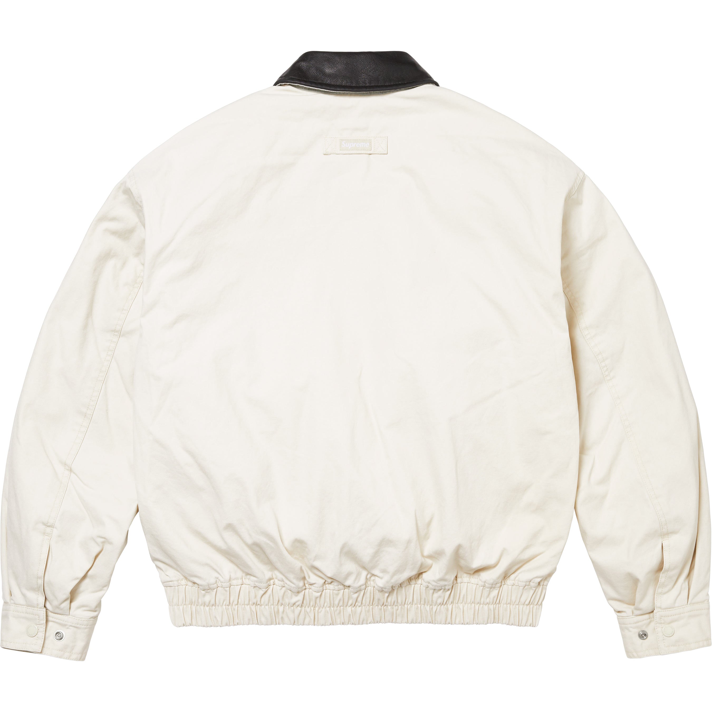 Leather Collar Utility Jacket