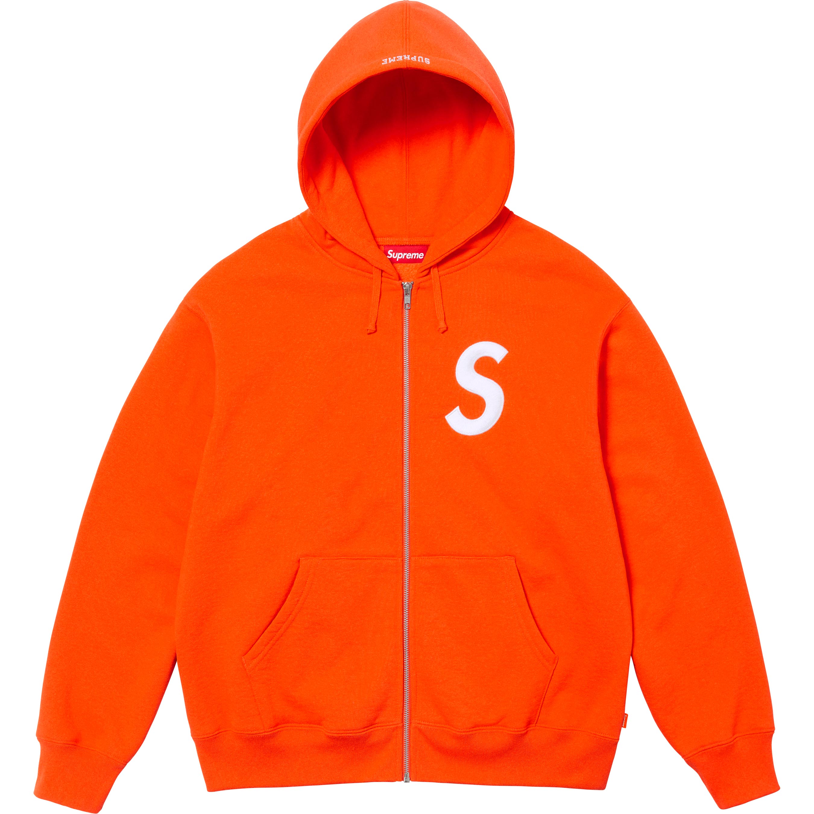 S Logo Zip Up Hooded Sweatshirt