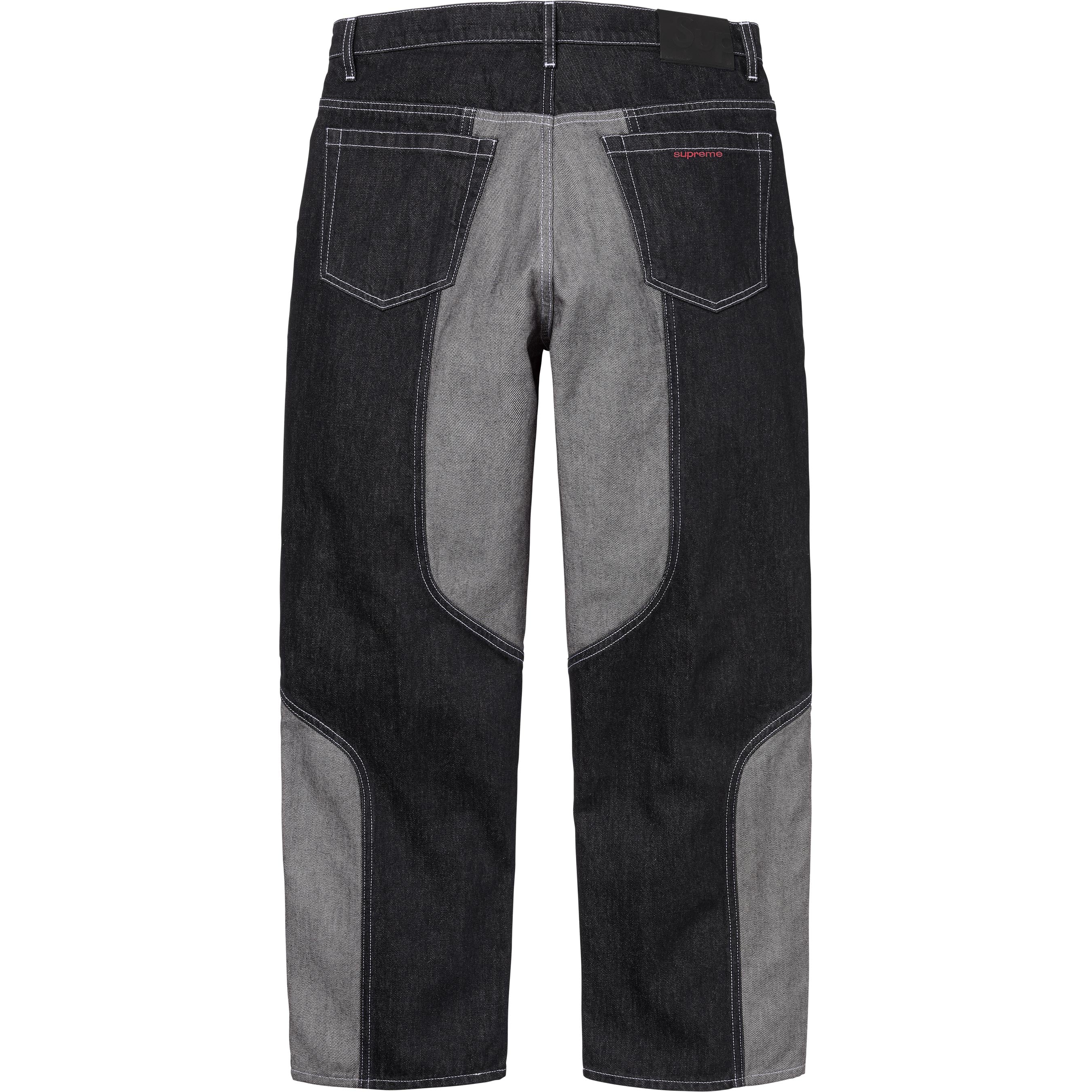 2-Tone Paneled Baggy Jean