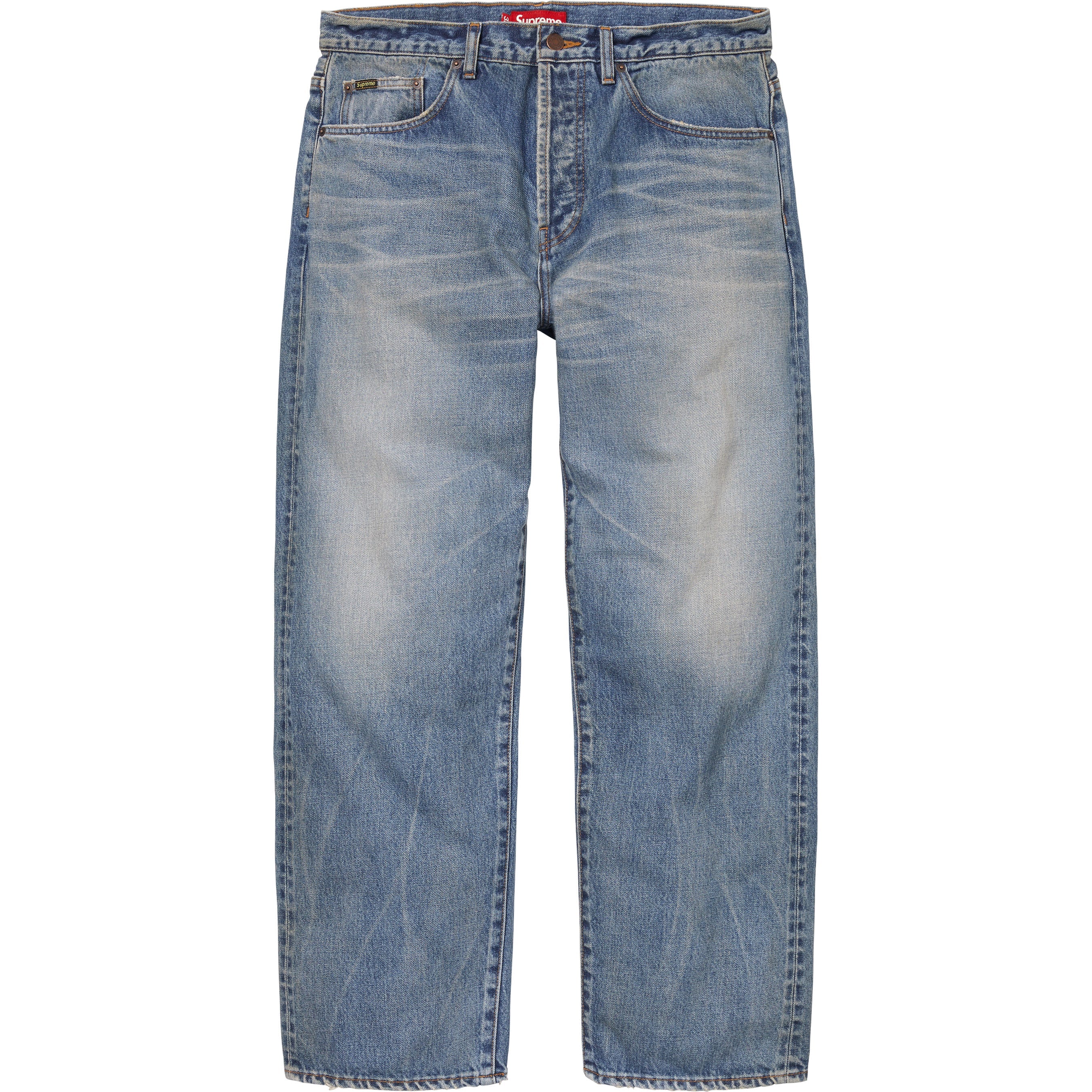 Distressed Loose Fit Selvedge Jean