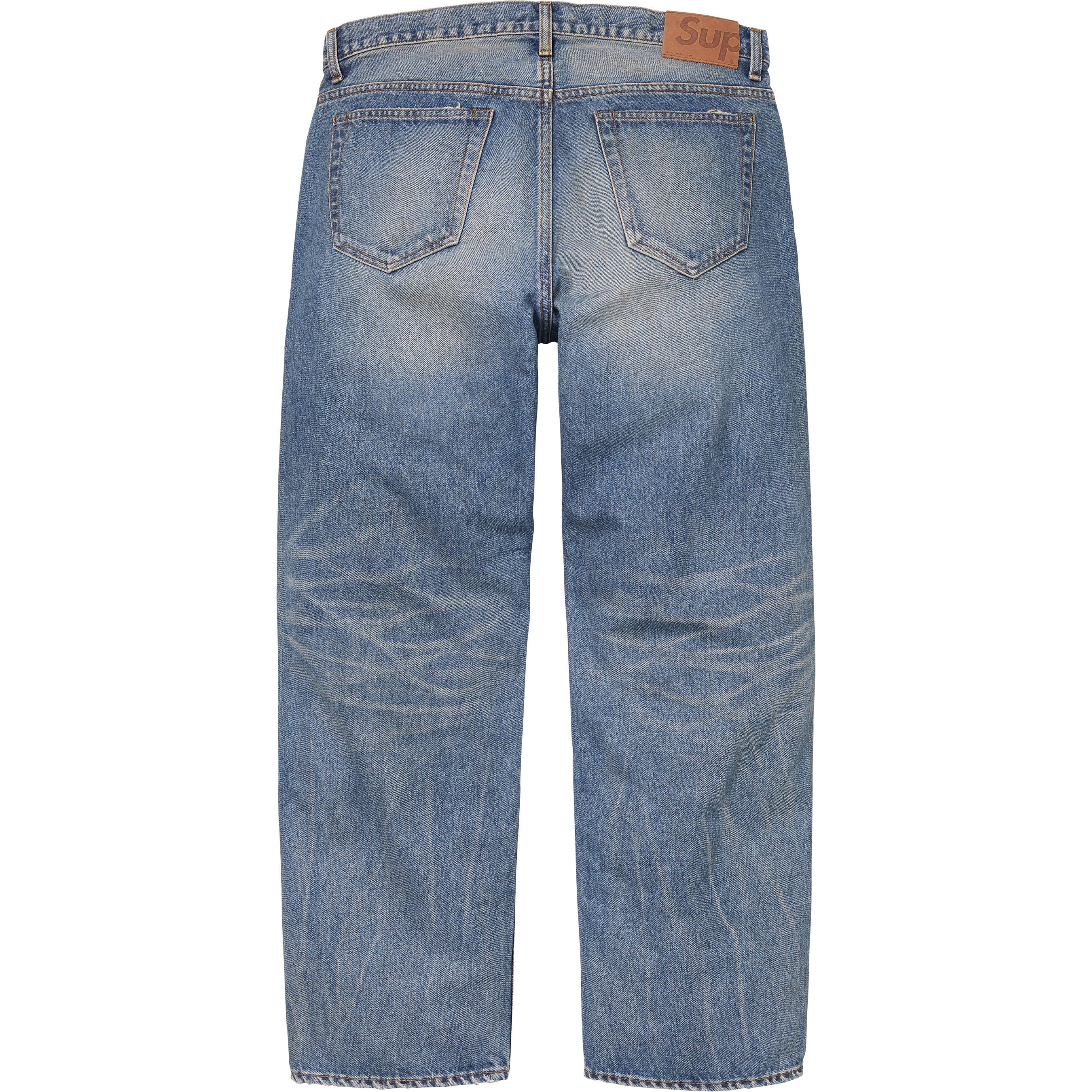 Distressed Loose Fit Selvedge Jean