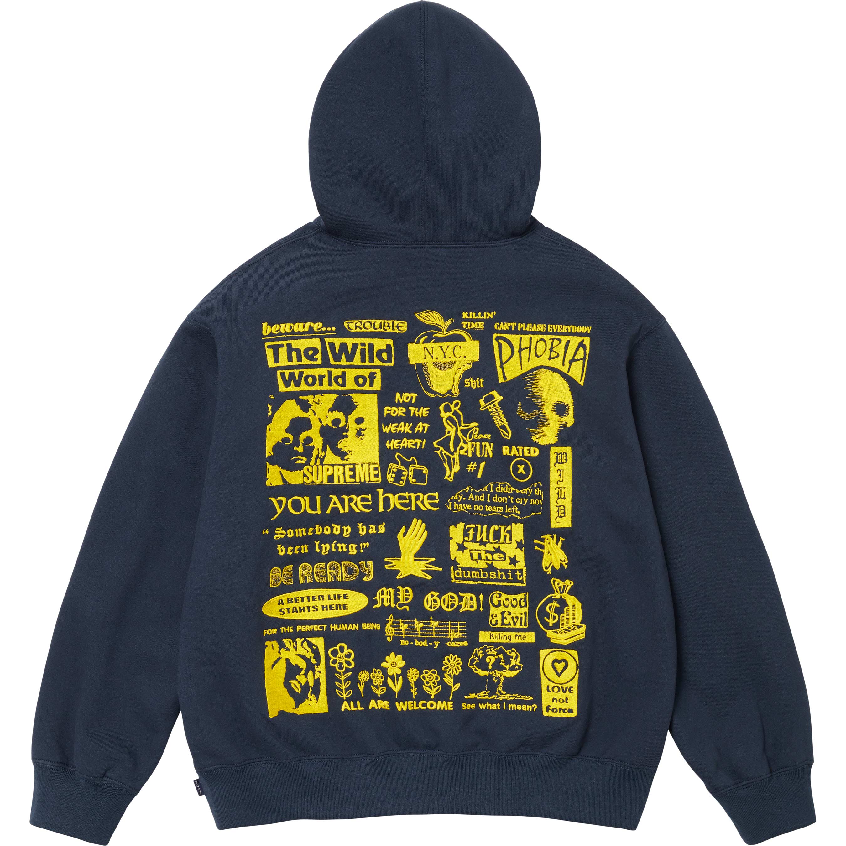 Wild Embroidered Hooded Sweatshirt