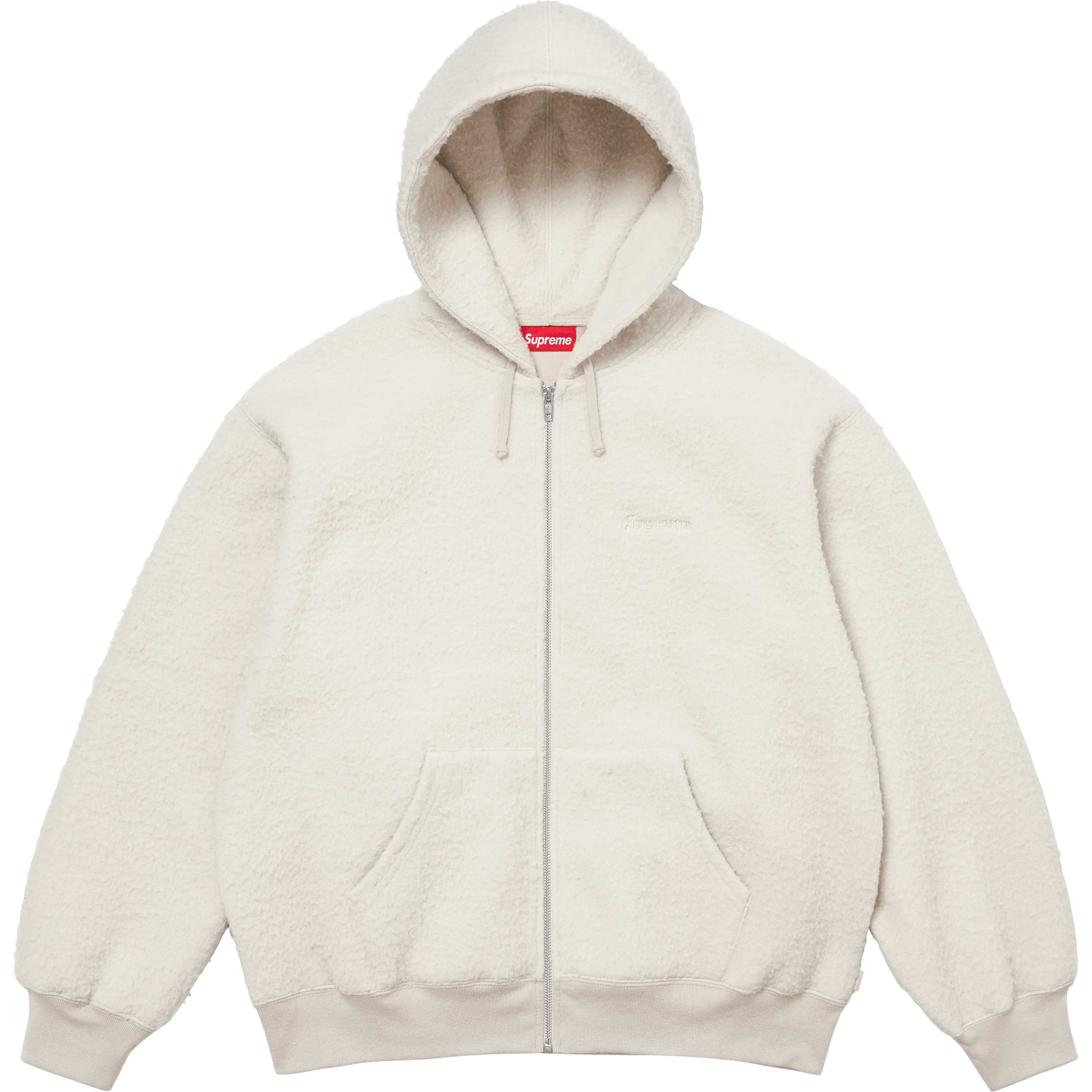Pilled Zip Up Hooded Sweatshirt