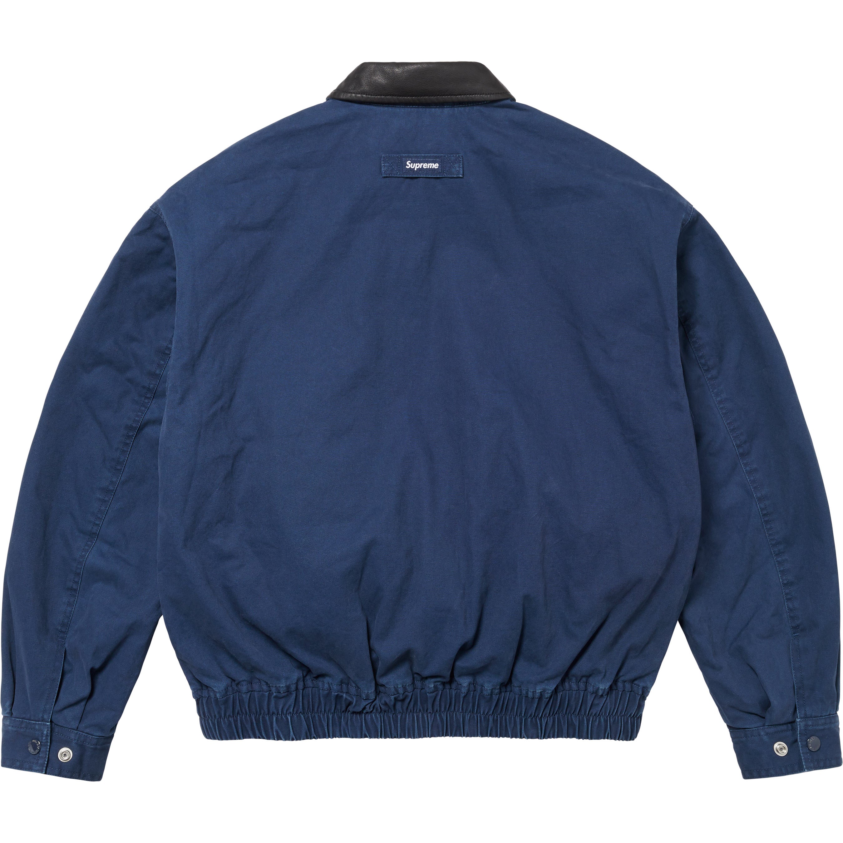 Leather Collar Utility Jacket