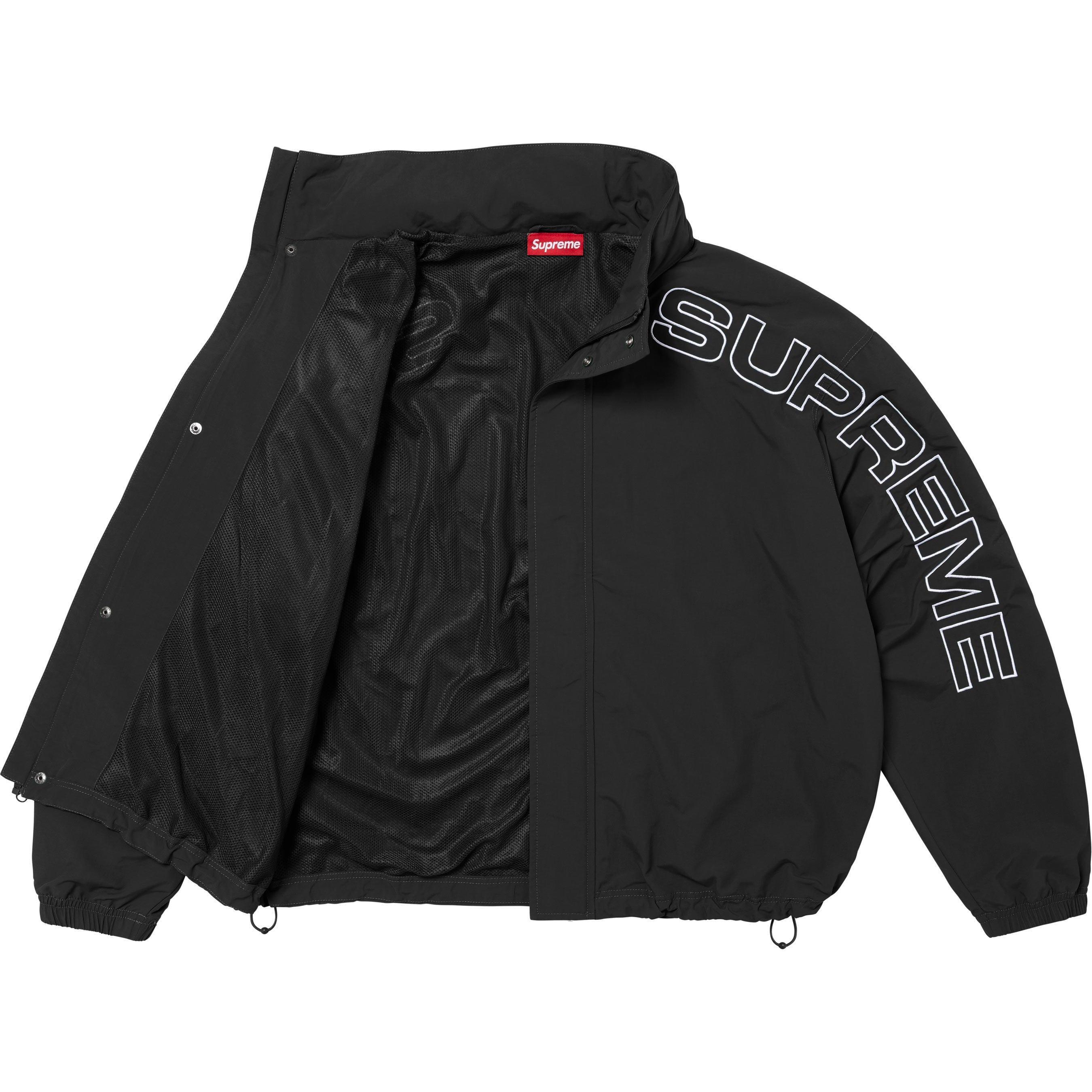 Spellout Embroidered Track Jacket