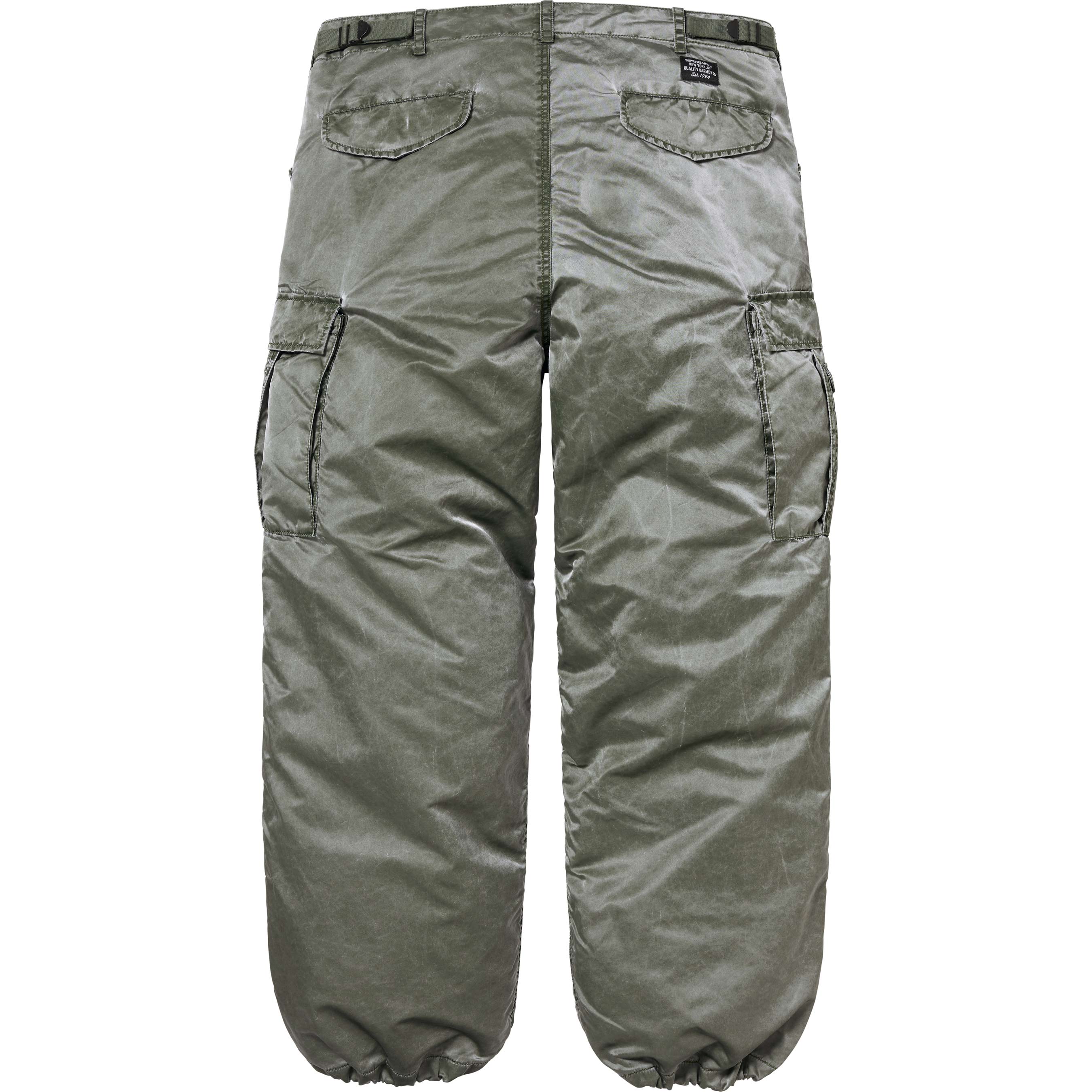 Washed Flight Satin Cargo Pant