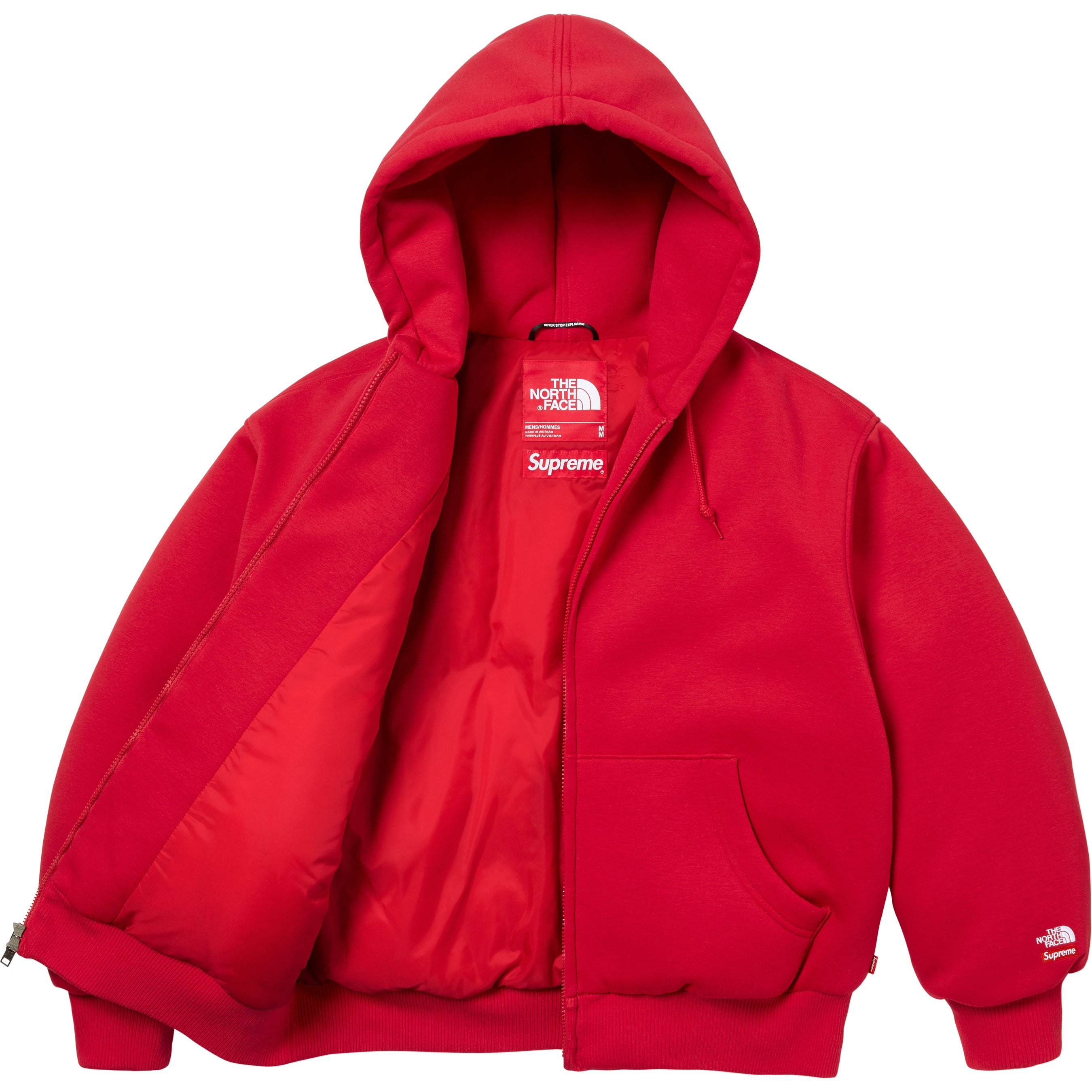 Supreme®/The North Face® Down Zip Up Hooded Sweatshirt