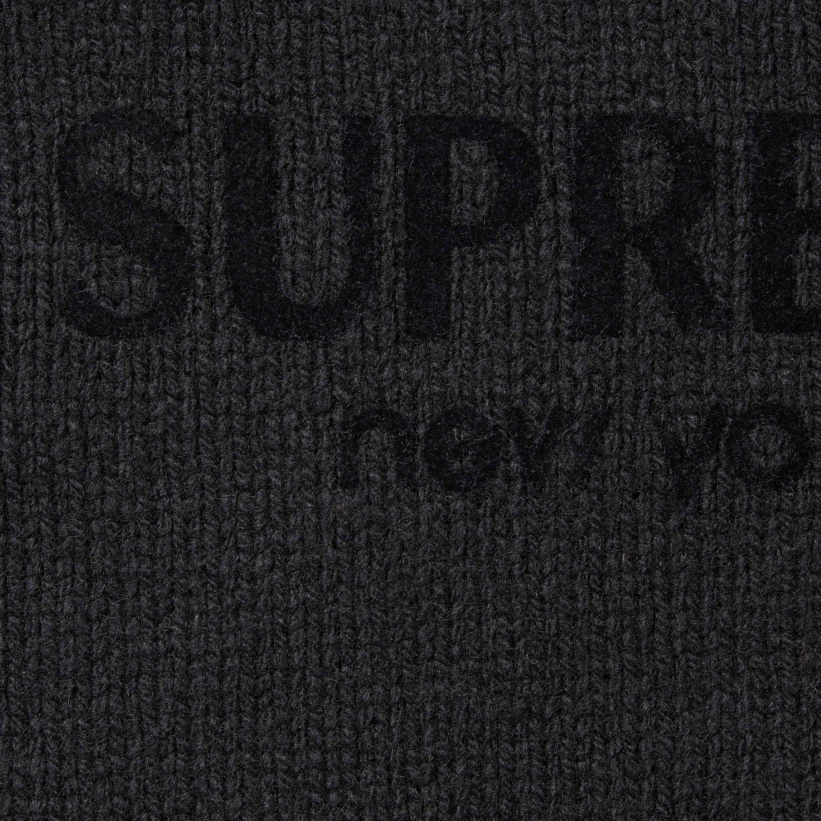 Flocked Logo Sweater