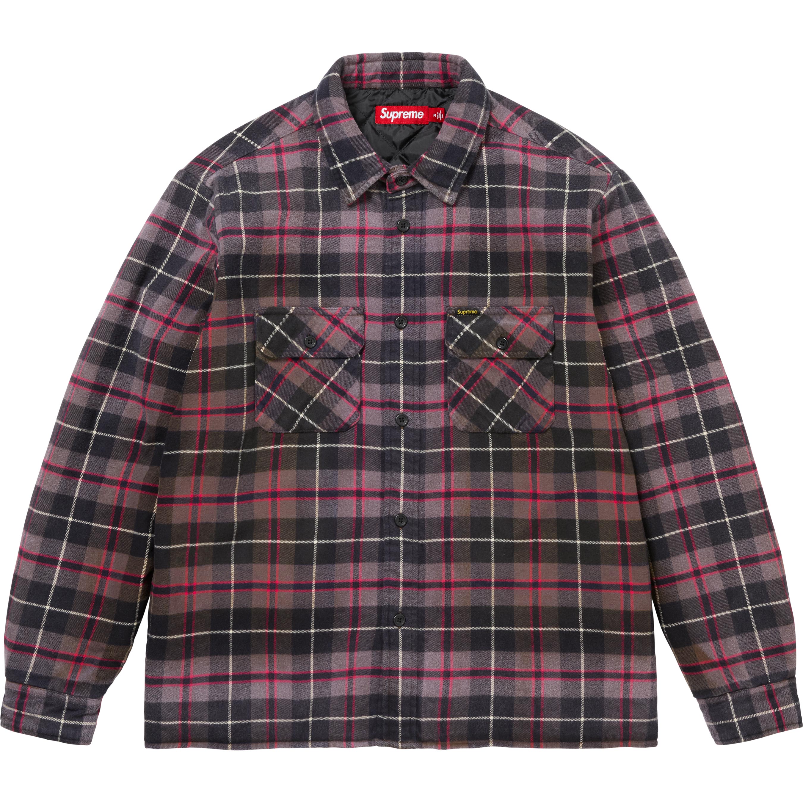 Quilted Plaid Shirt