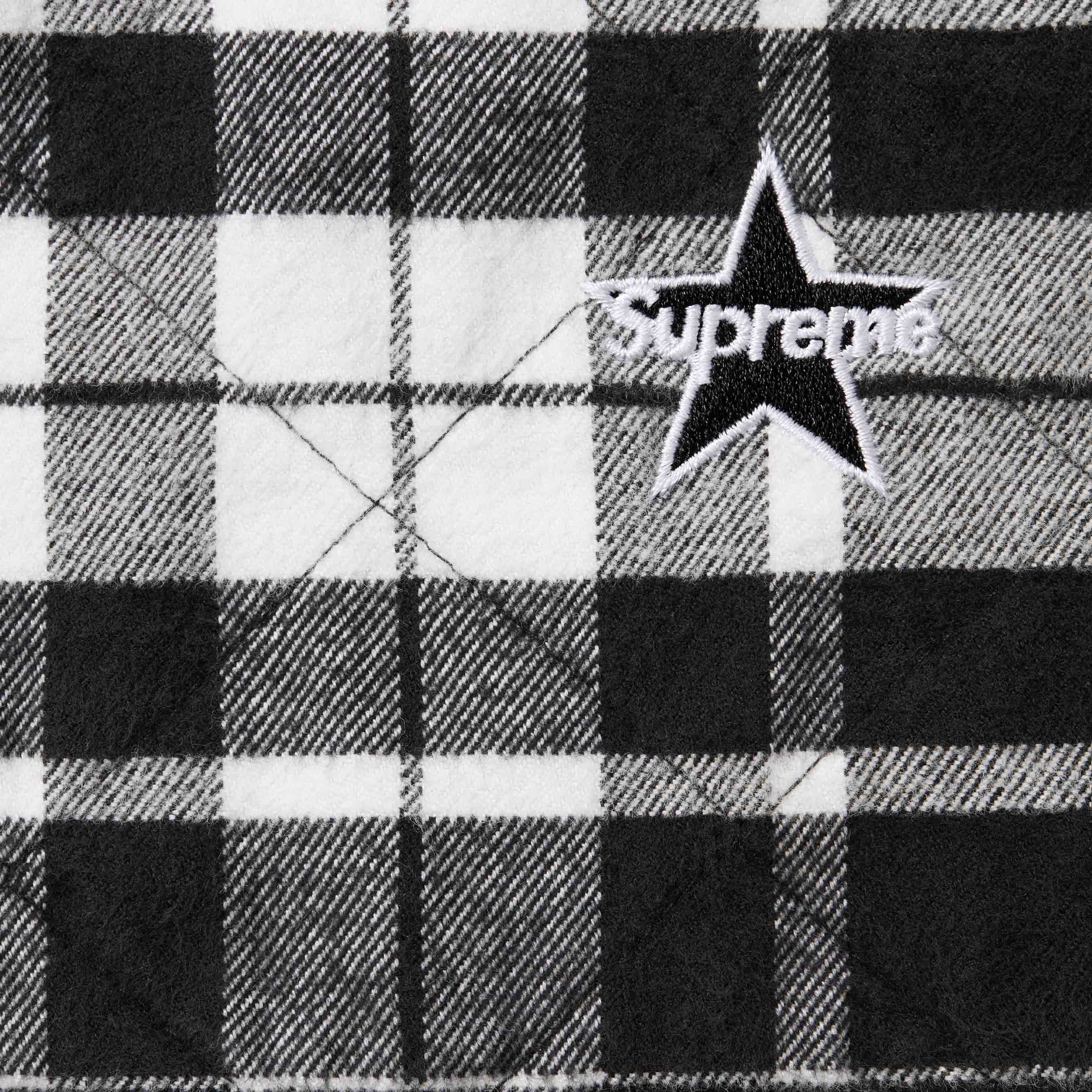 Quilted Flannel Zip Up Shirt