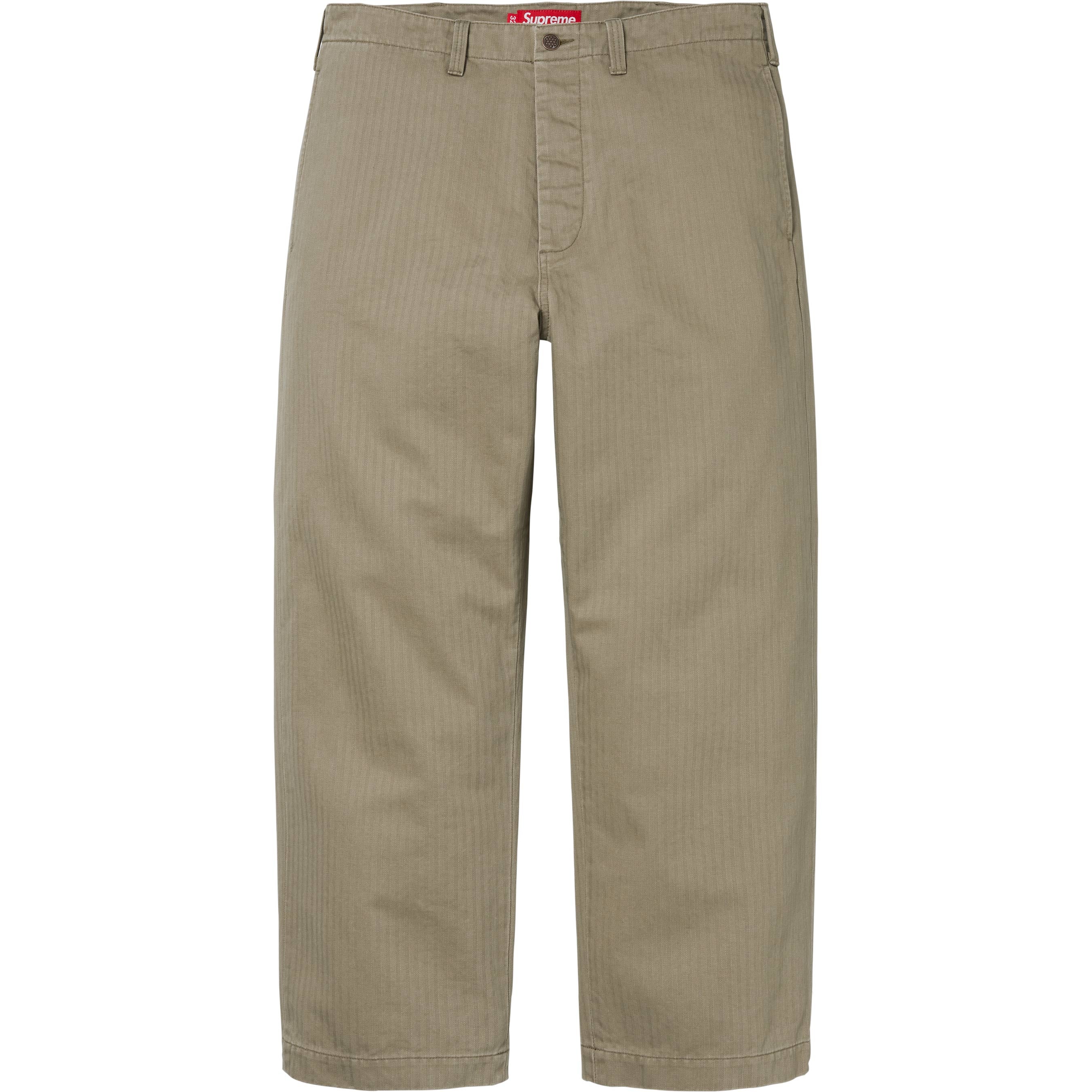 Washed Herringbone Chino Pant