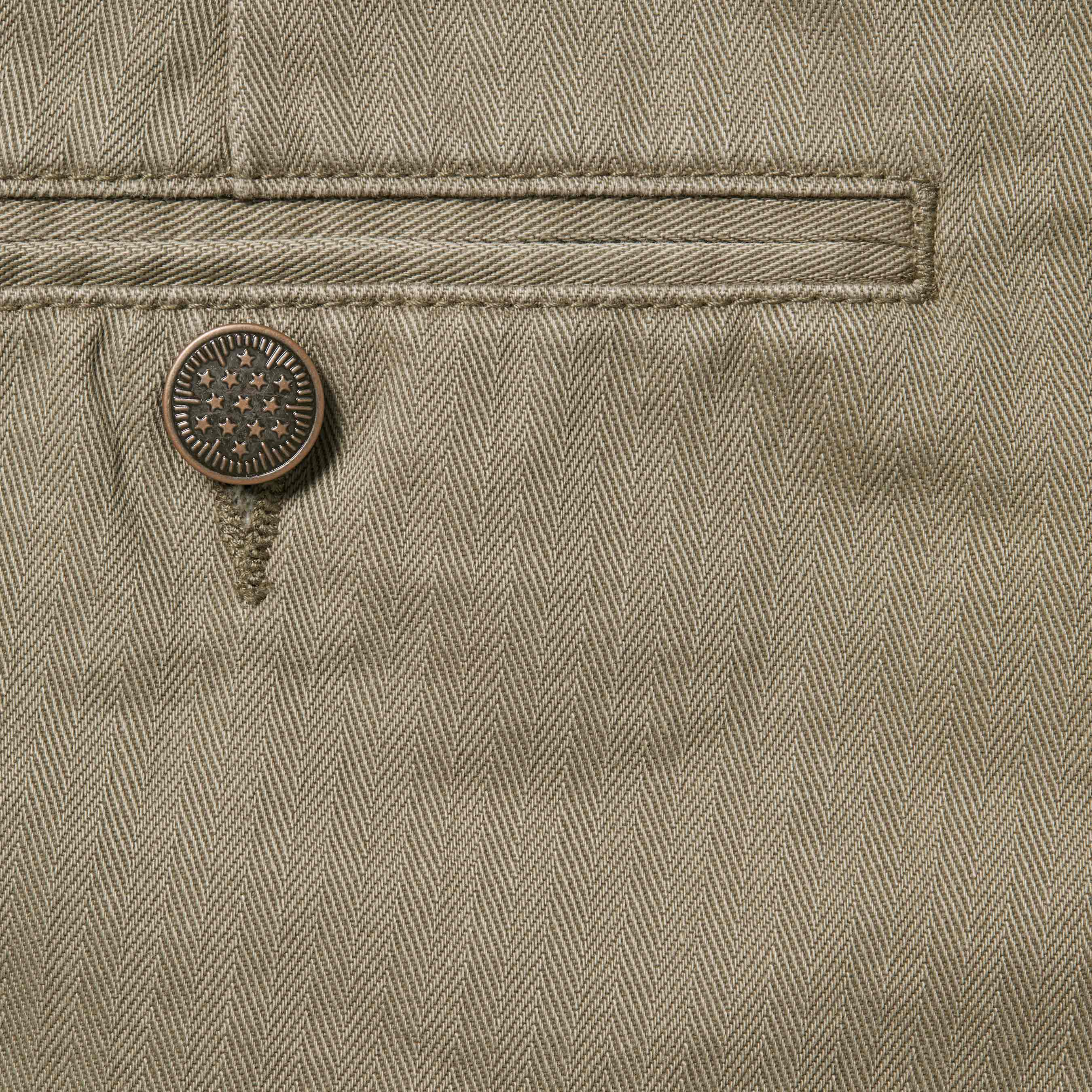 Washed Herringbone Chino Pant