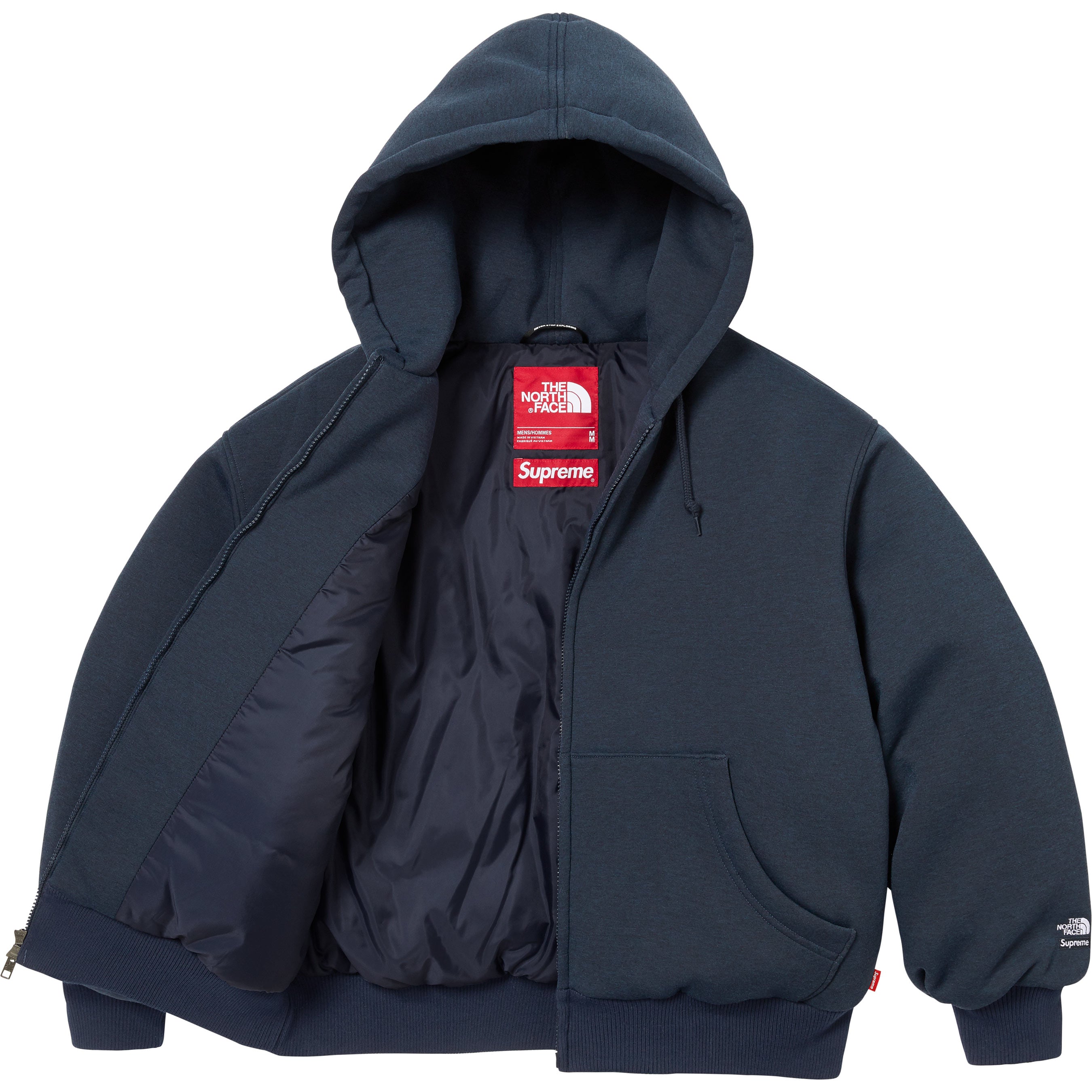 Supreme®/The North Face® Down Zip Up Hooded Sweatshirt