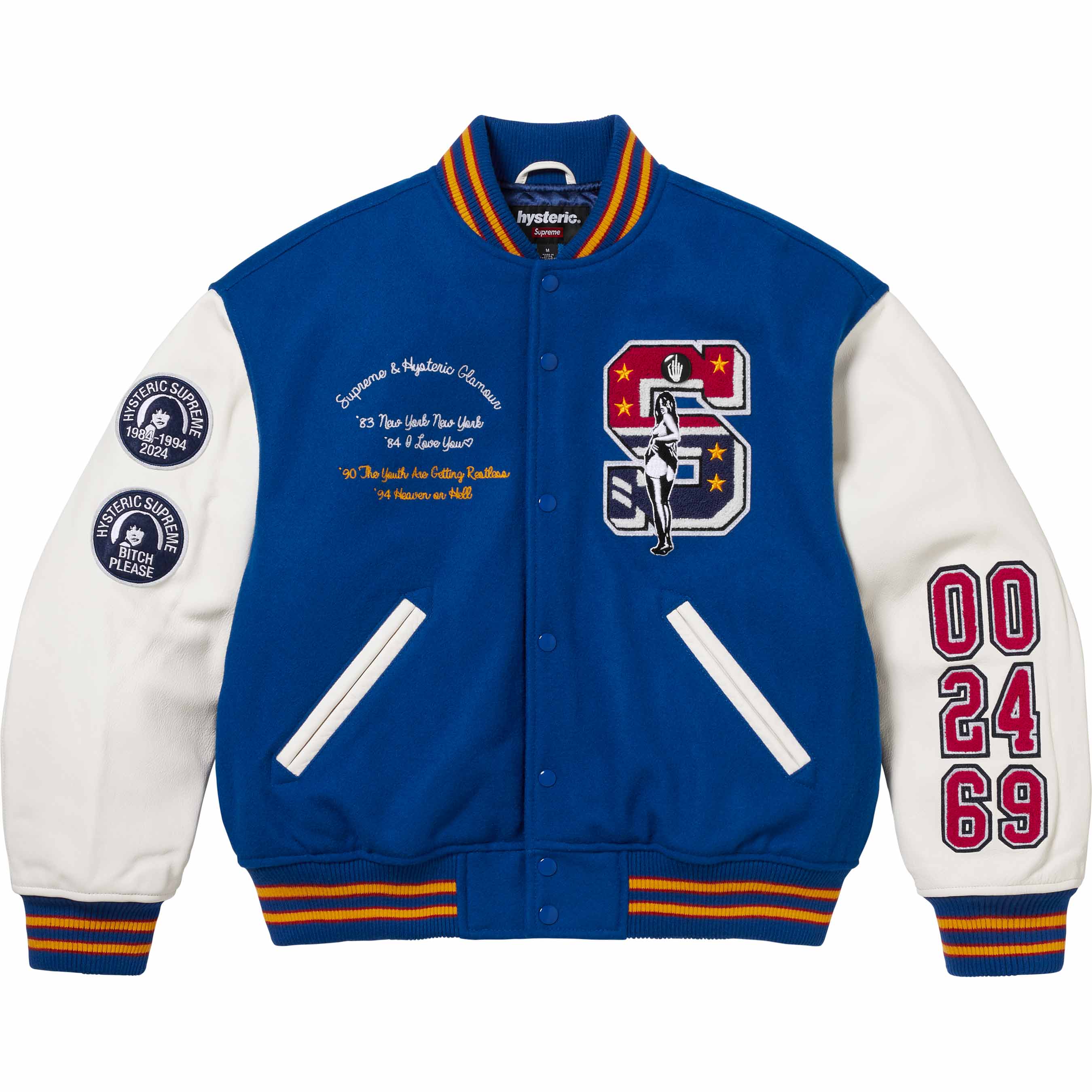 Supreme®/HYSTERIC GLAMOUR Varsity Jacket