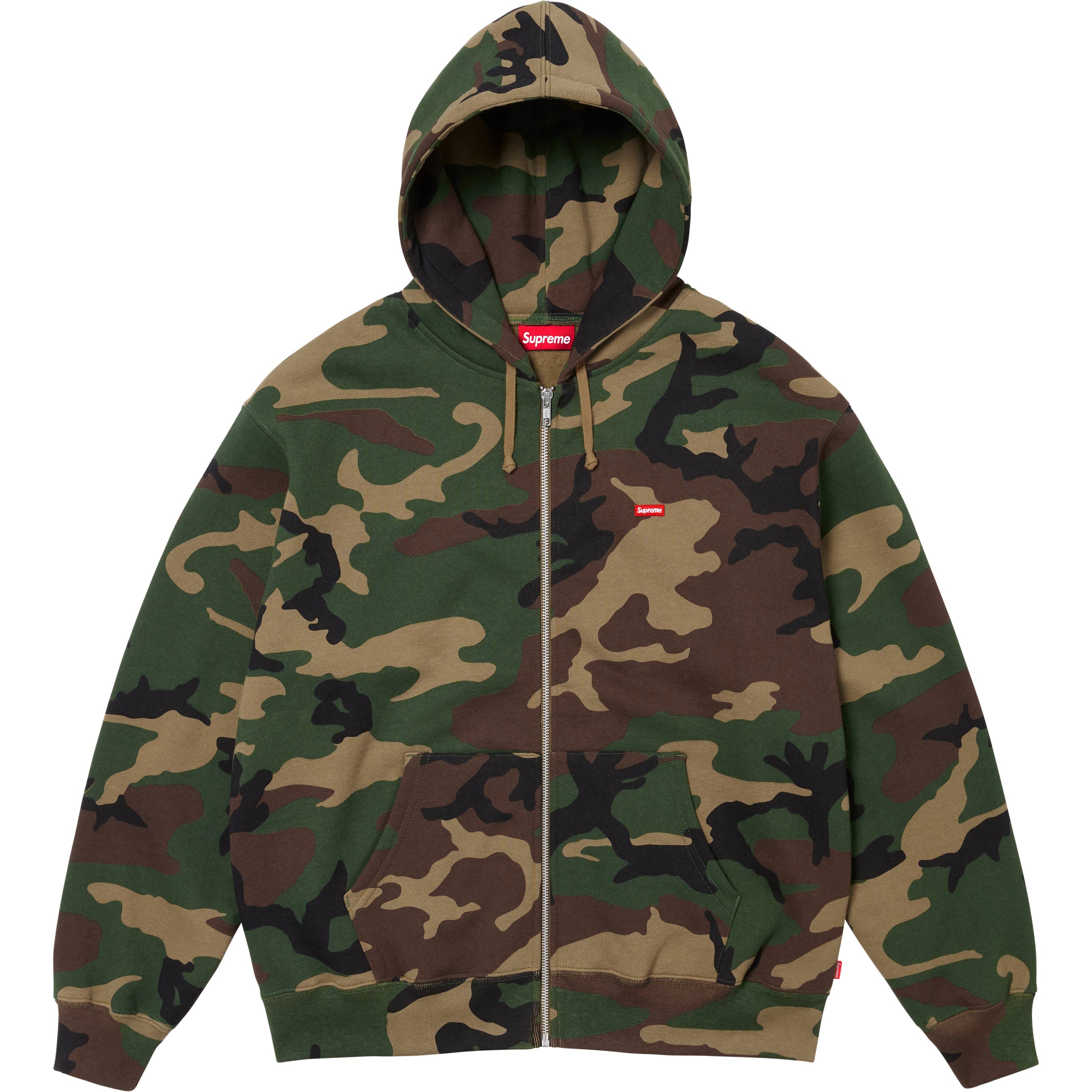 Small Box Zip Up Hooded Sweatshirt