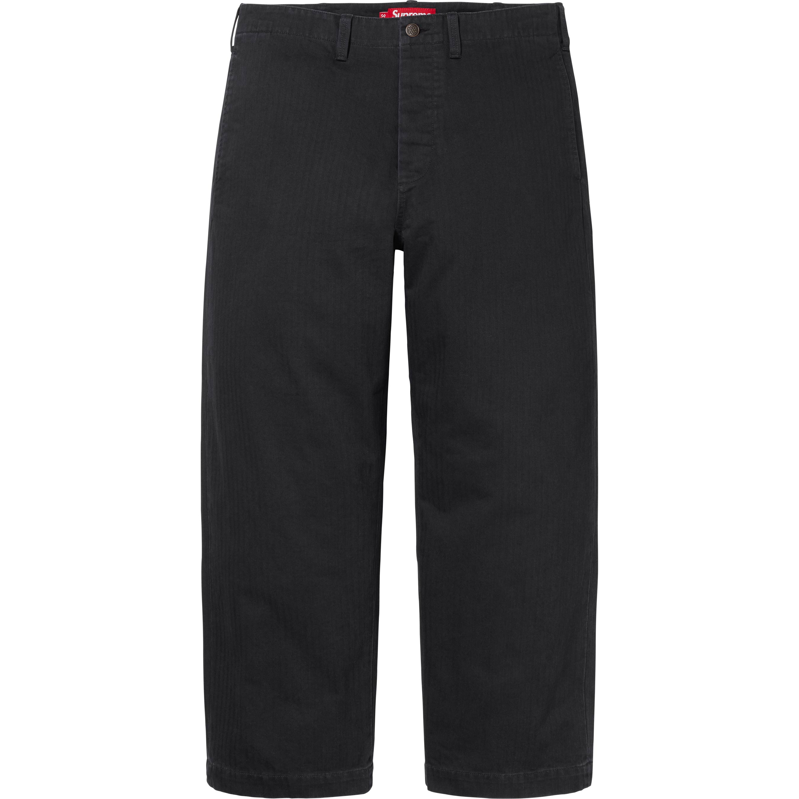 Washed Herringbone Chino Pant