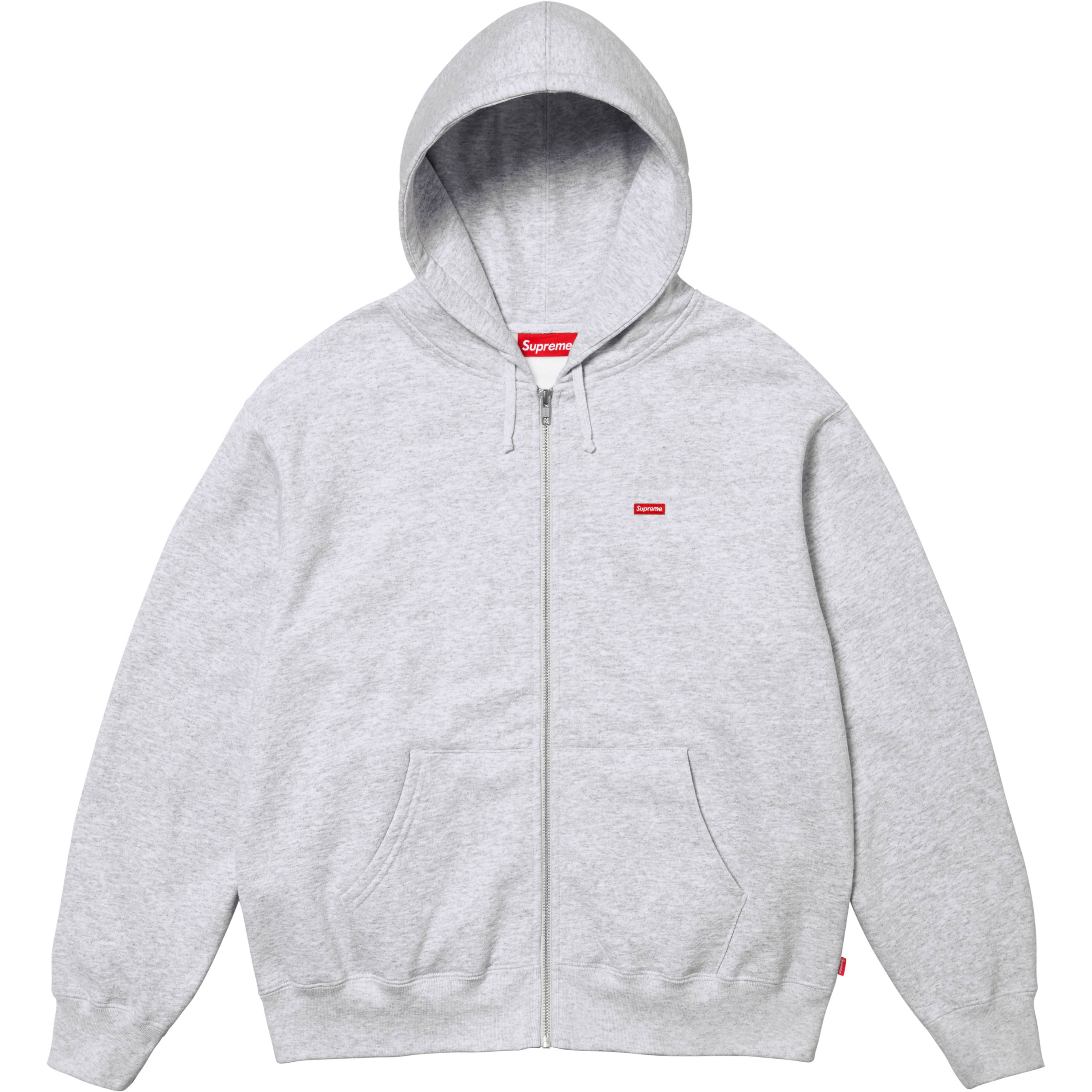 Small Box Zip Up Hooded Sweatshirt