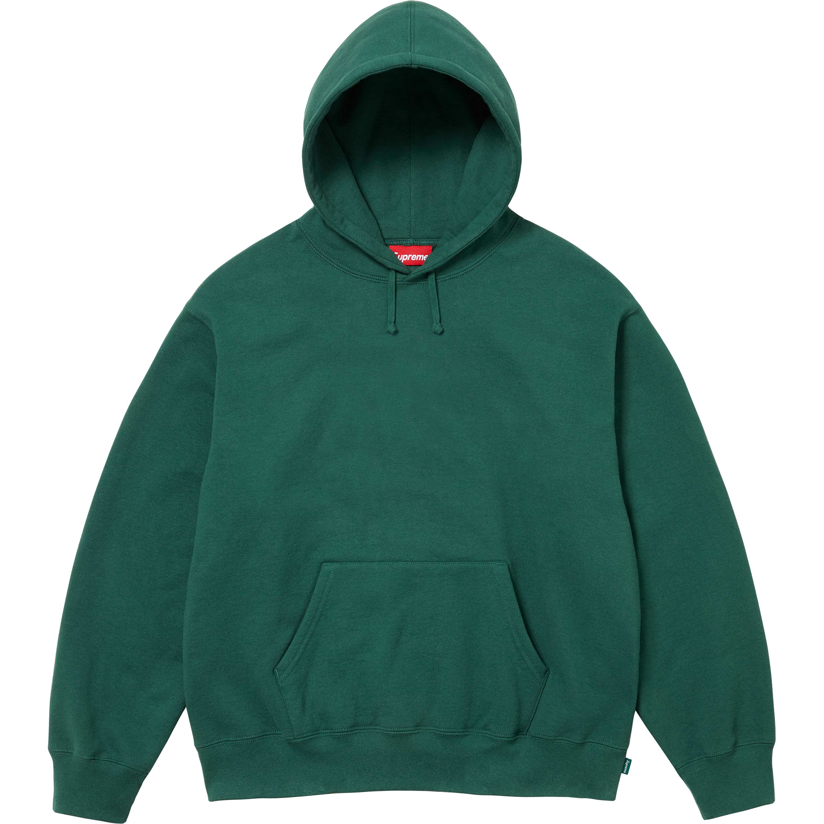 Satin Appliqué Hooded Sweatshirt