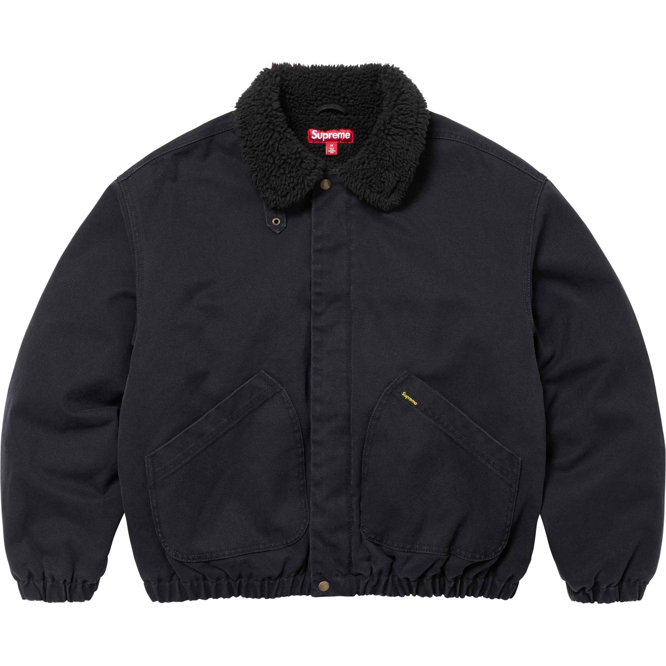 Faux Shearling Lined Bomber Jacket