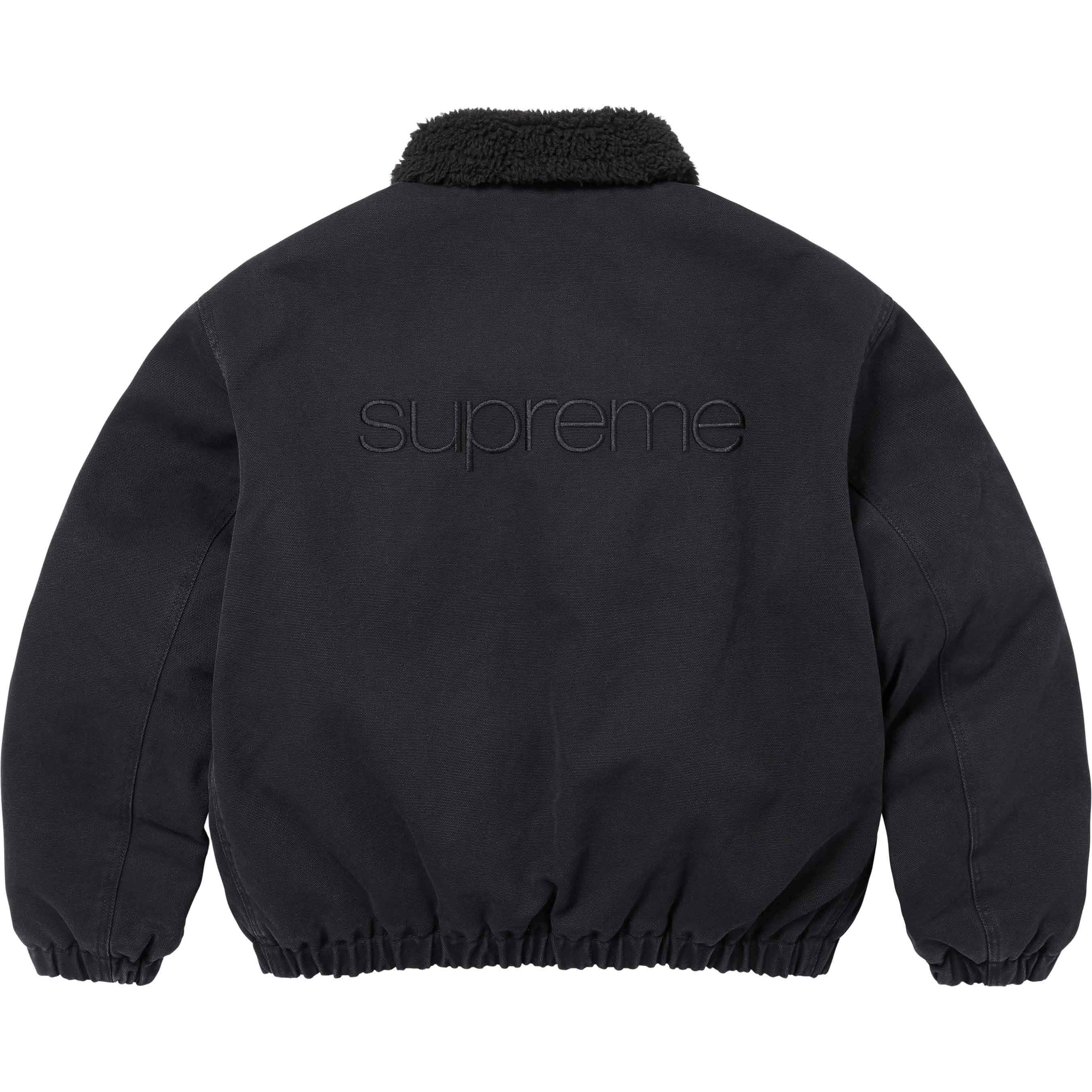 Faux Shearling Lined Bomber Jacket