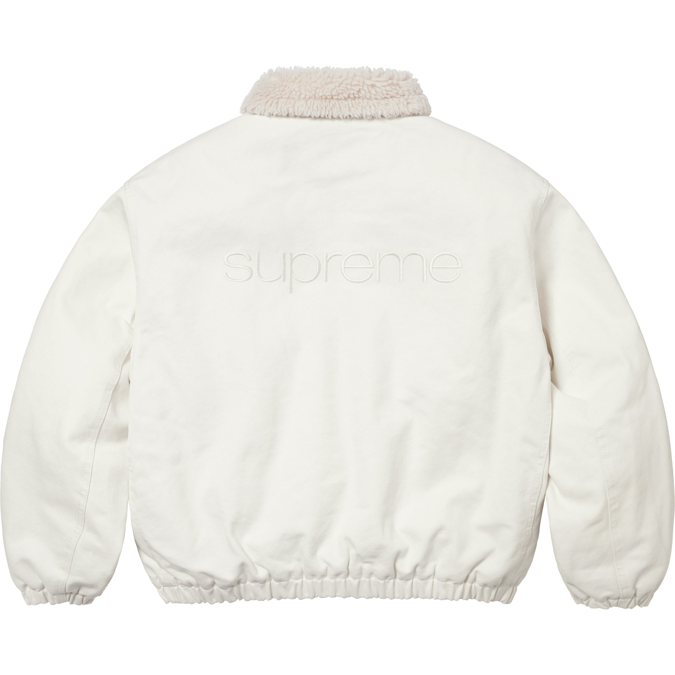 Faux Shearling Lined Bomber Jacket
