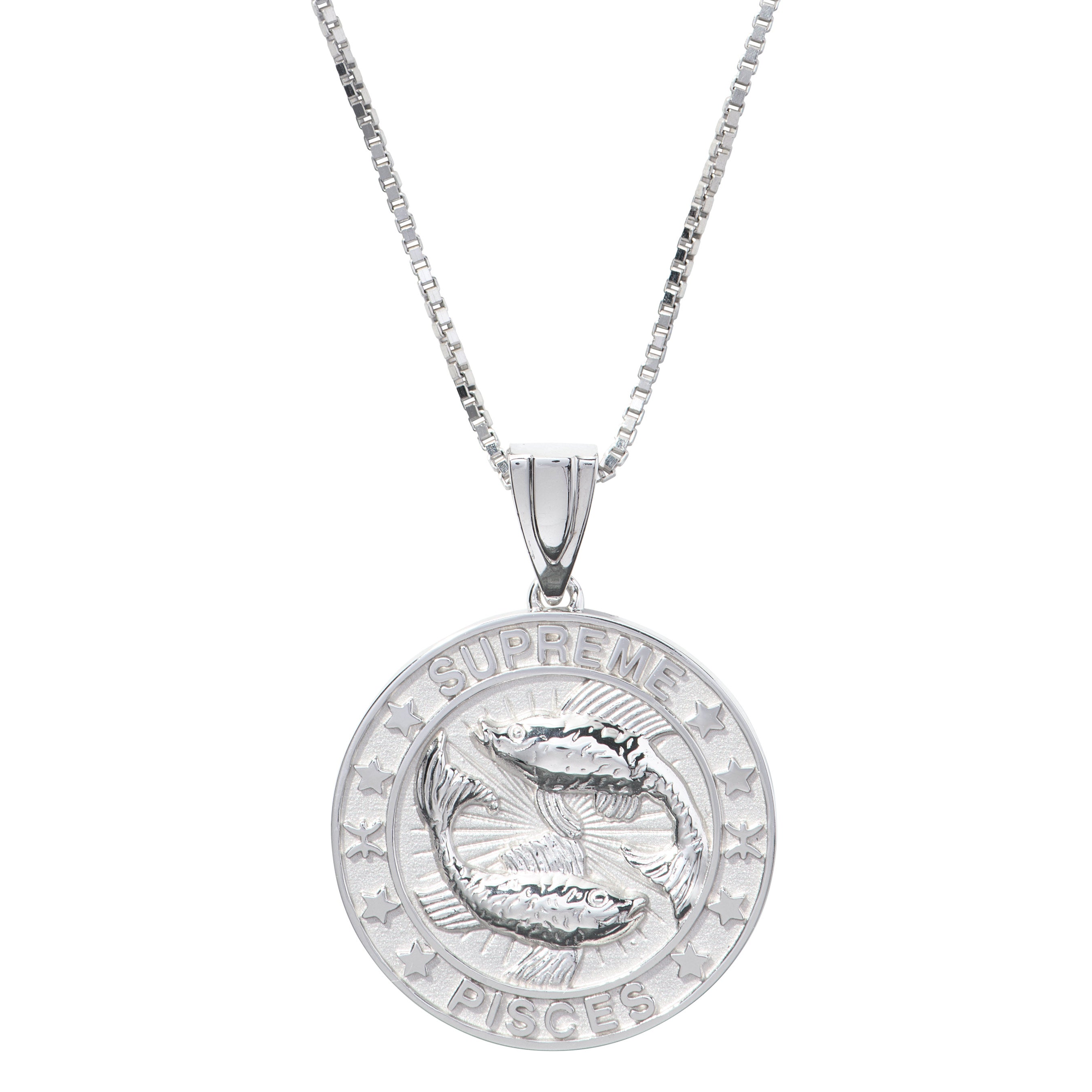 Supreme®/Jacob&Co Sterling Silver Zodiac Pendant