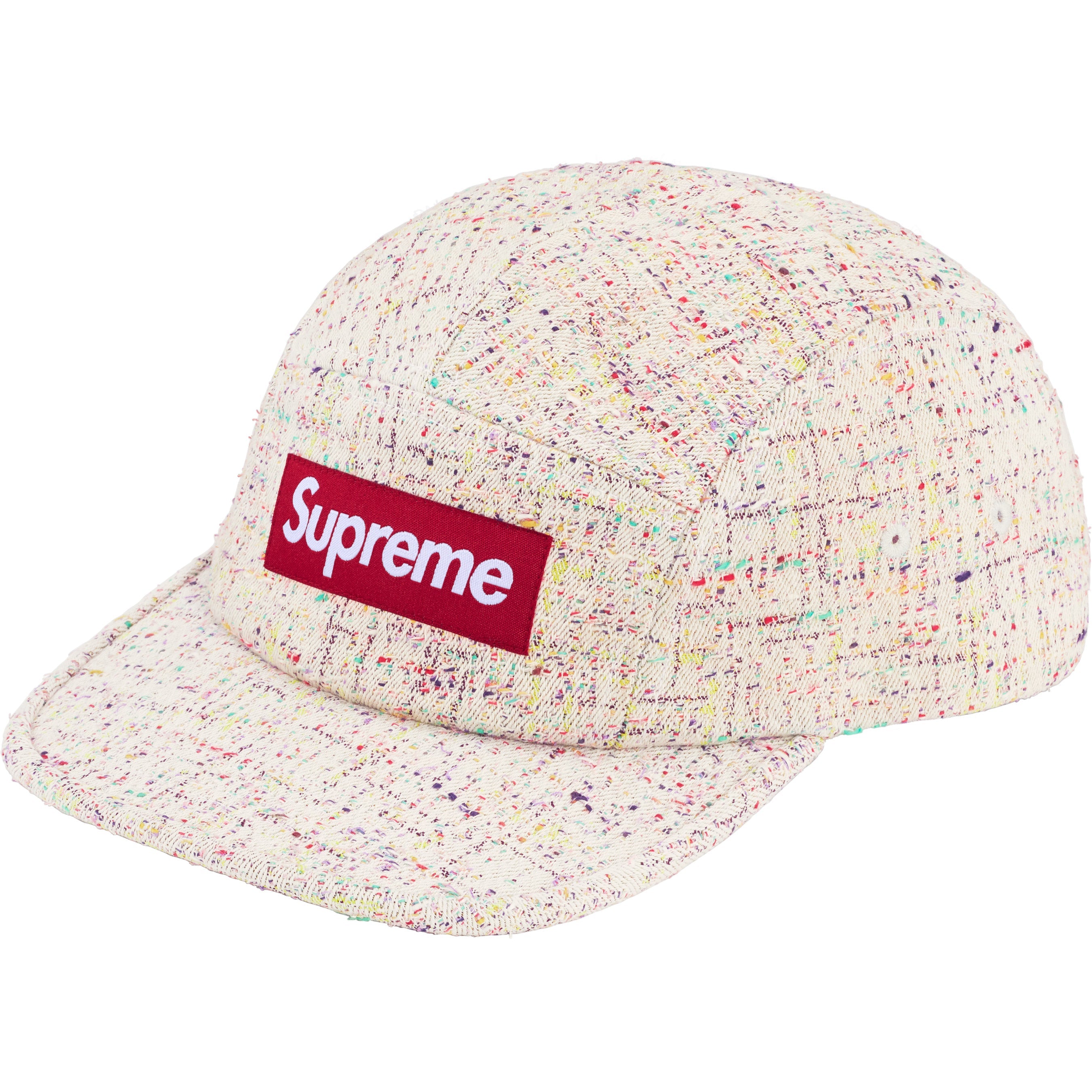 Denim Bouclé Camp Cap