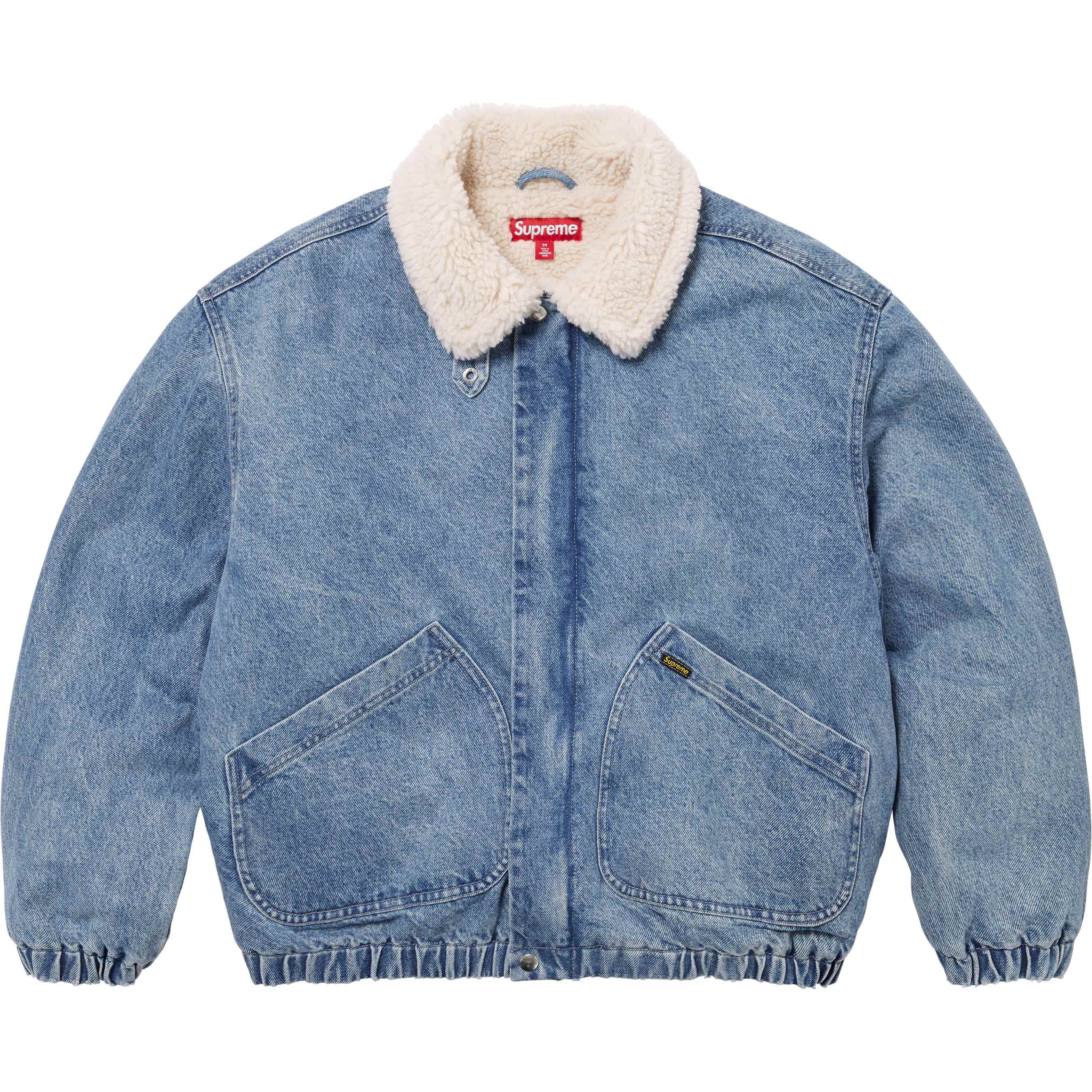 Faux Shearling Lined Bomber Jacket