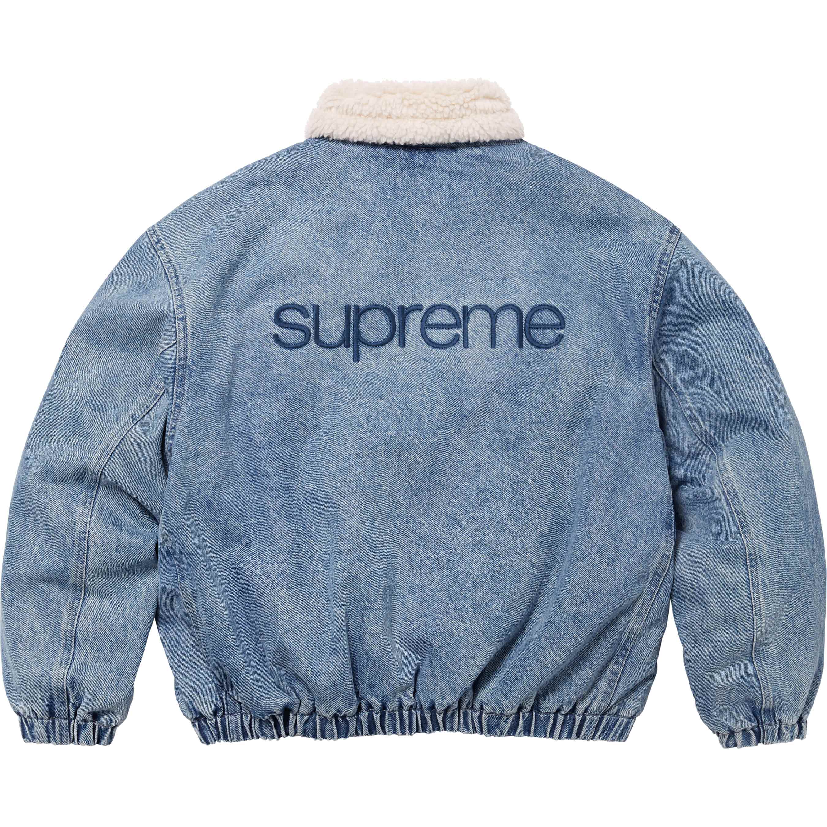 Faux Shearling Lined Bomber Jacket