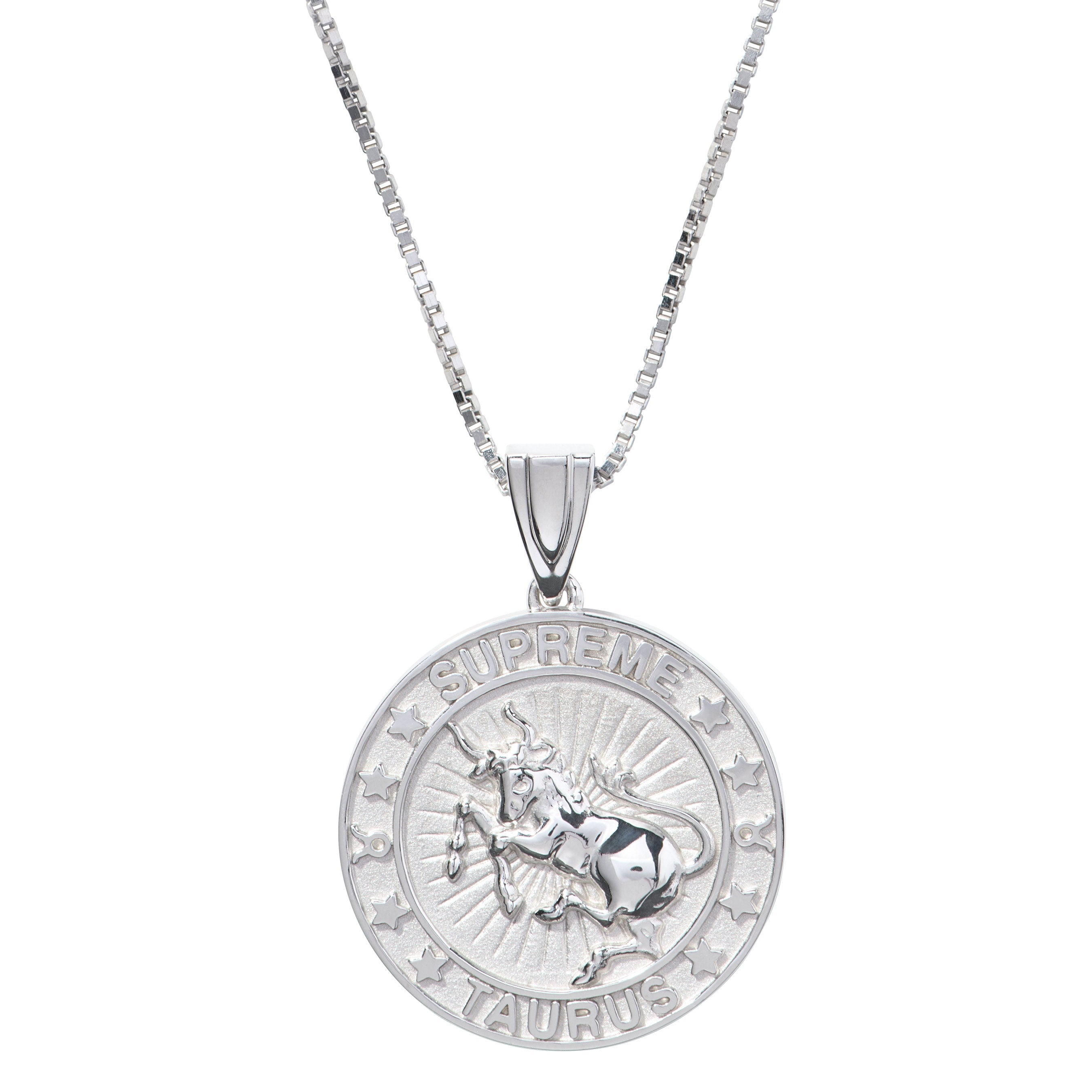 Supreme®/Jacob&Co Sterling Silver Zodiac Pendant