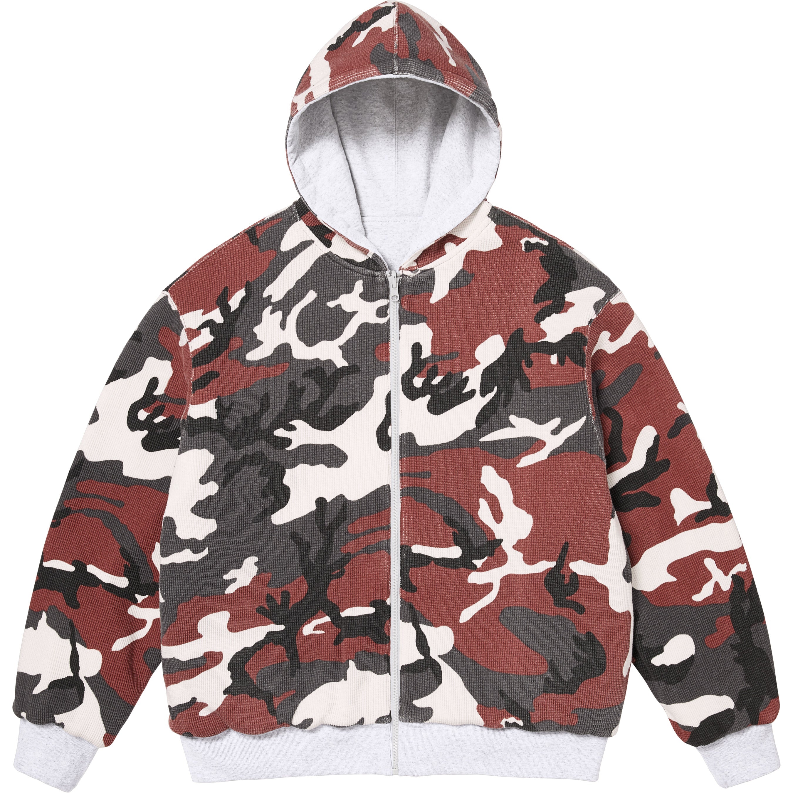 Reversible Work Zip Up Hooded Sweatshirt