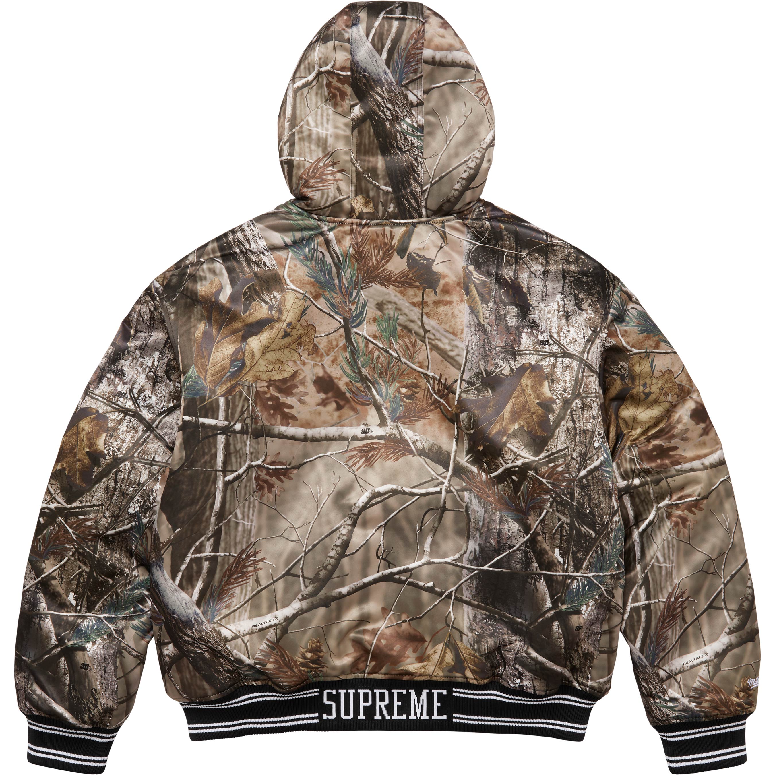 Supreme®/Mitchell & Ness® Lined Hooded Satin Varsity Jacket