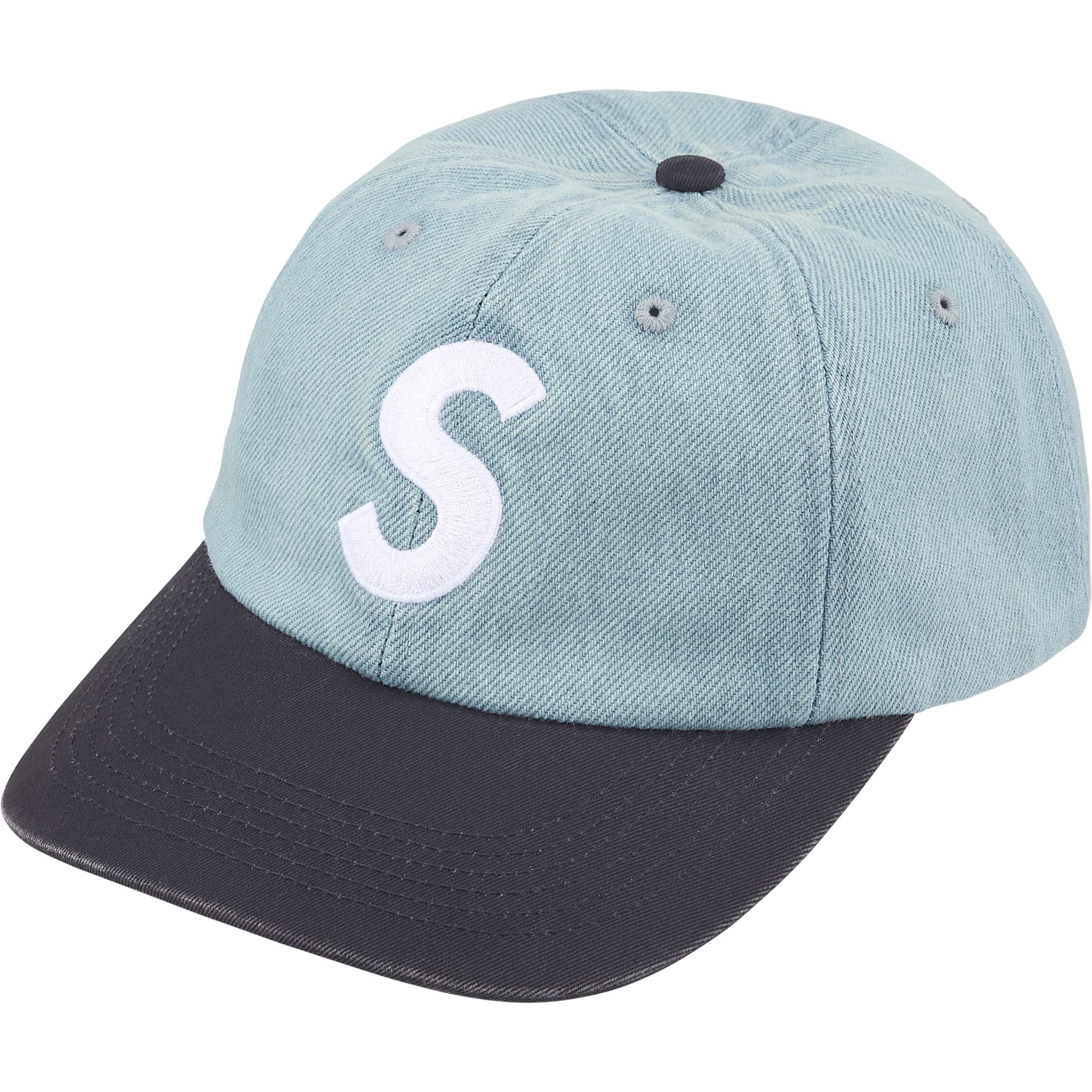 Pigment Coated 2-Tone S Logo 6-Panel