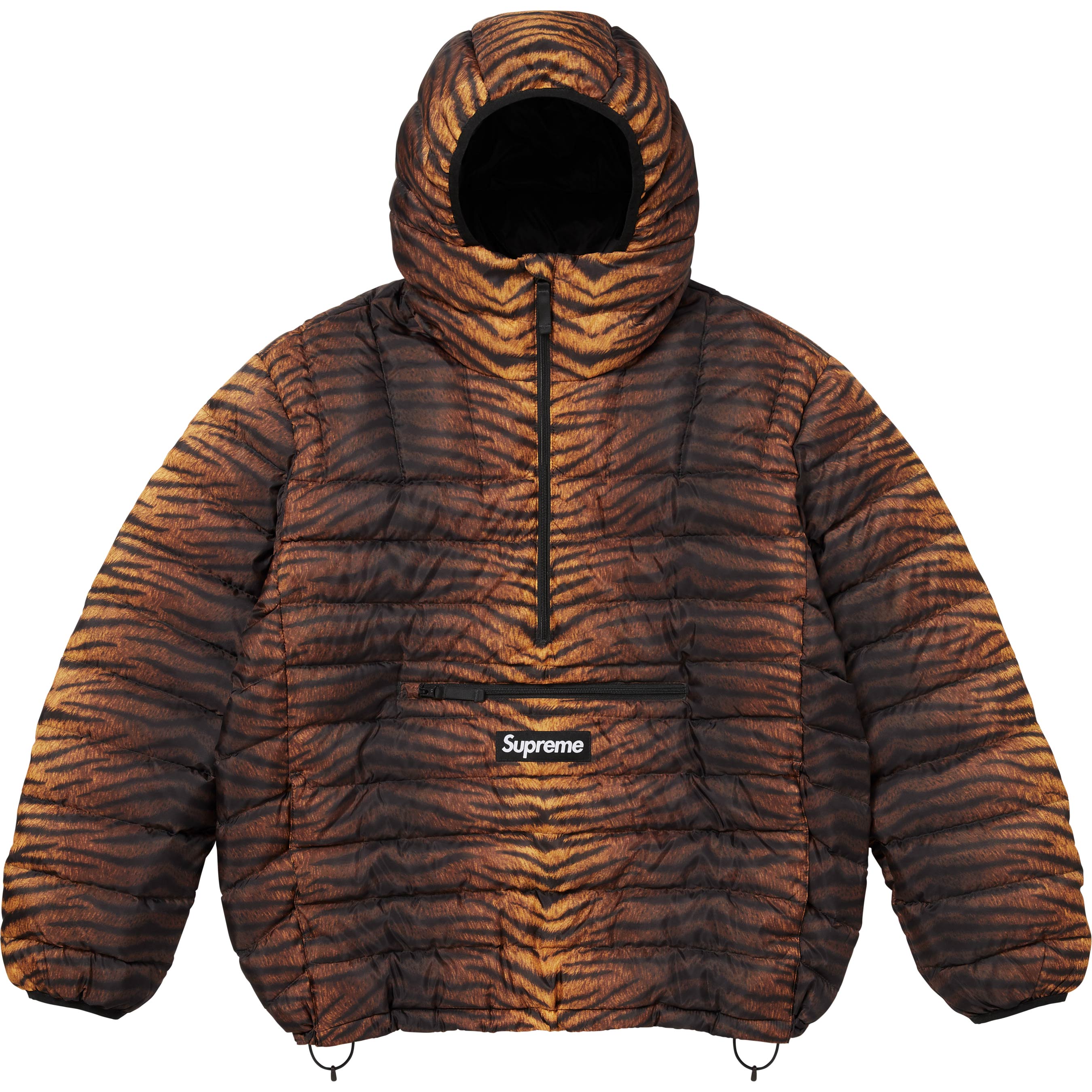 Micro Down Half Zip Hooded Pullover
