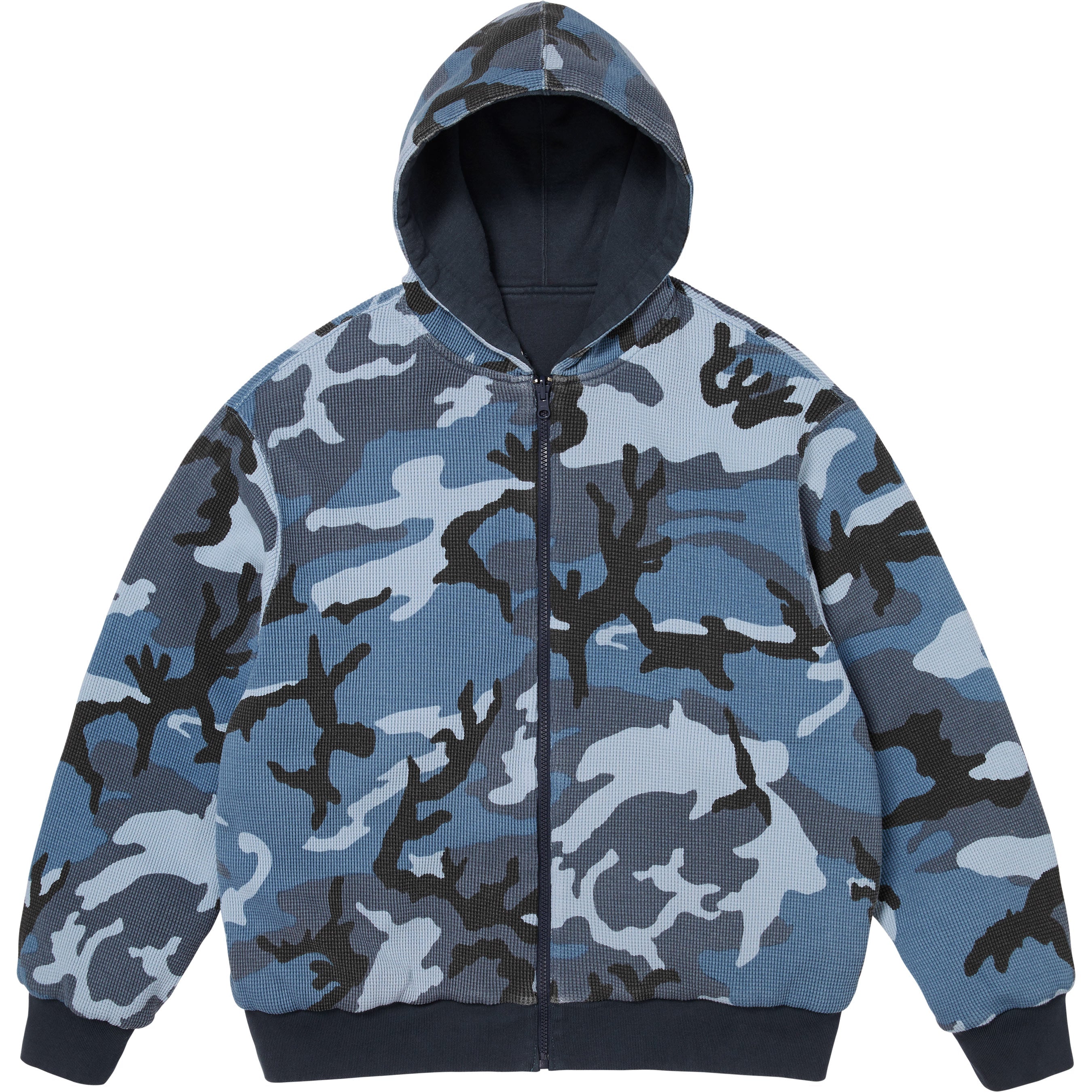 Reversible Work Zip Up Hooded Sweatshirt