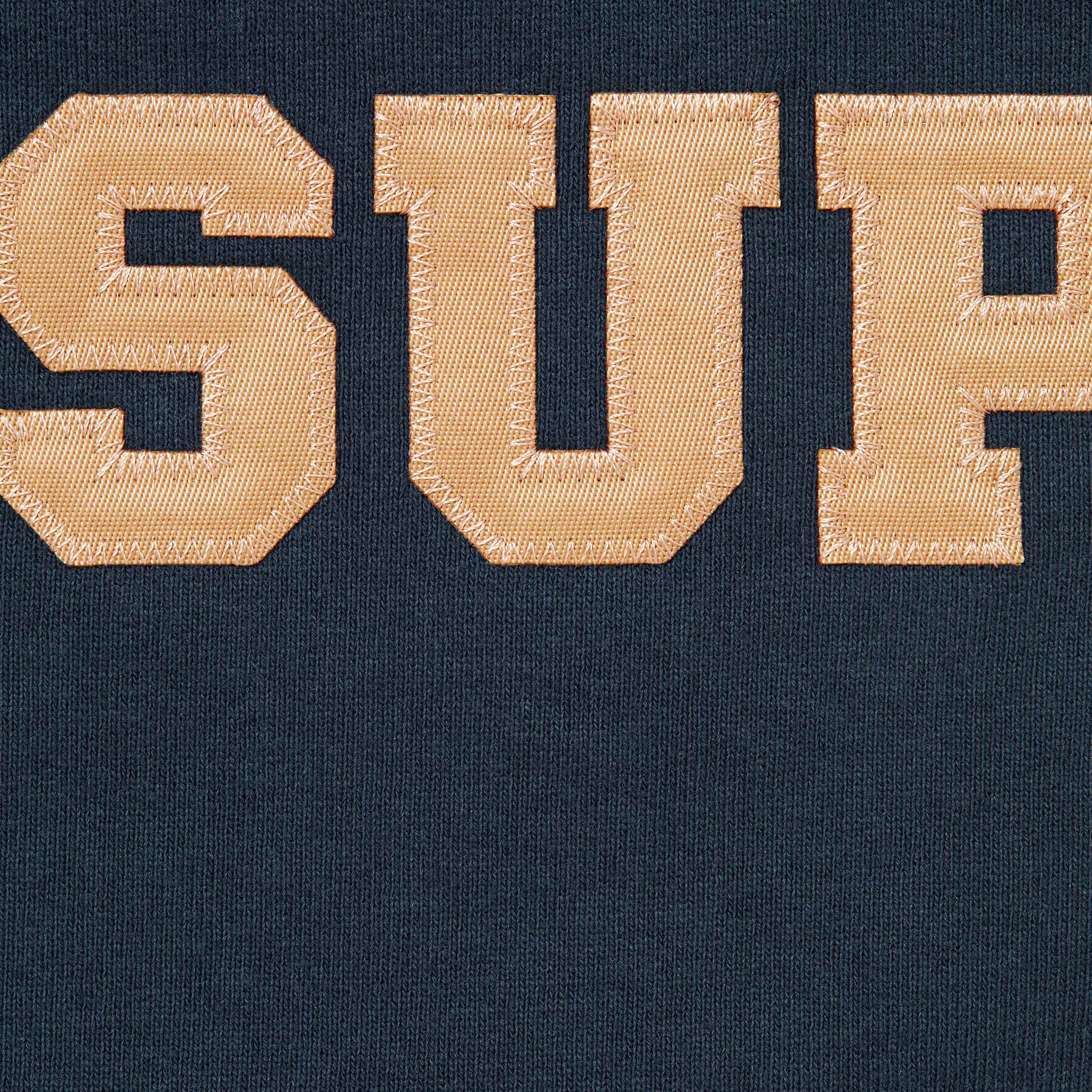 Collegiate Appliqué Zip Up Hooded Sweatshirt