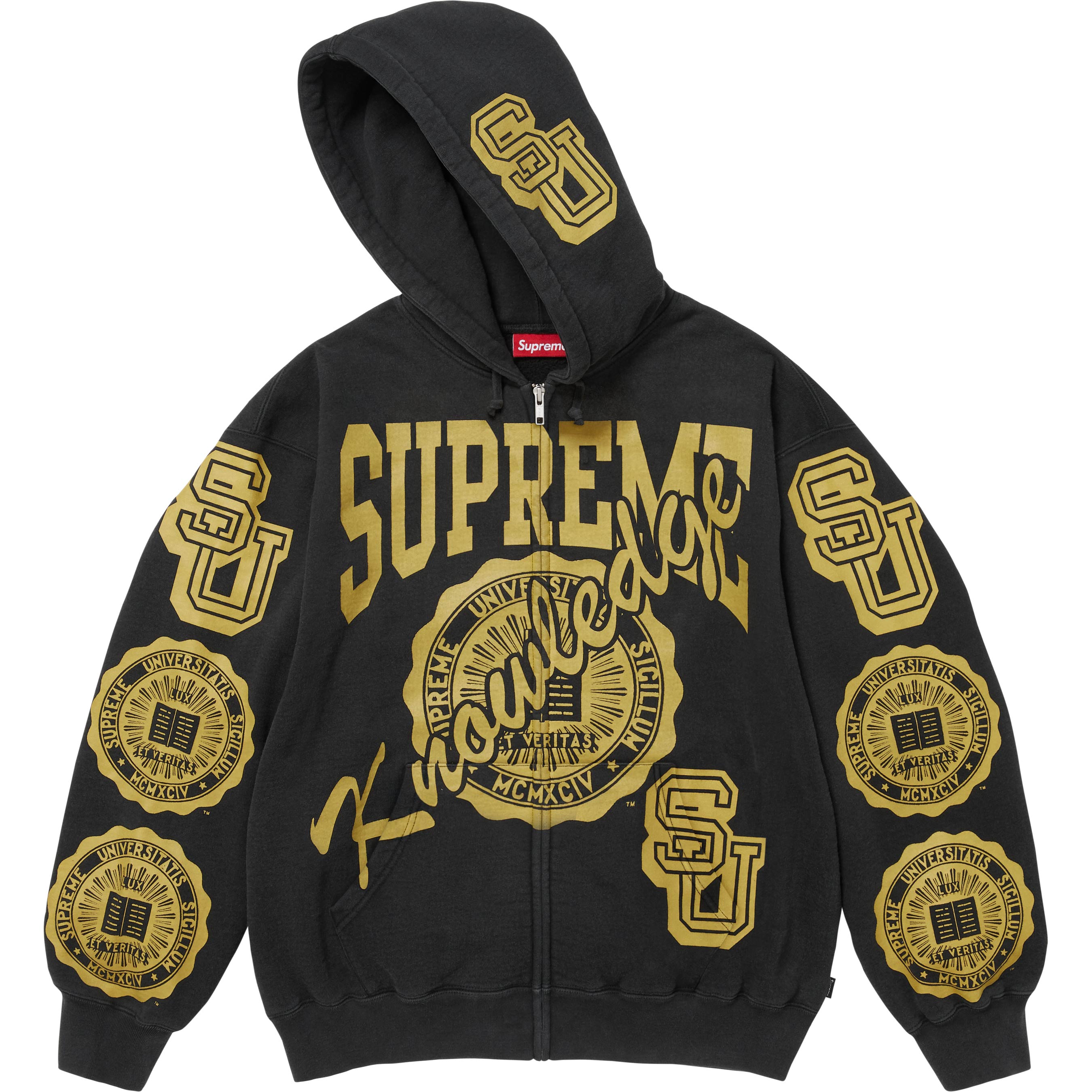 Knowledge Reigns Zip Up Hooded Sweatshirt