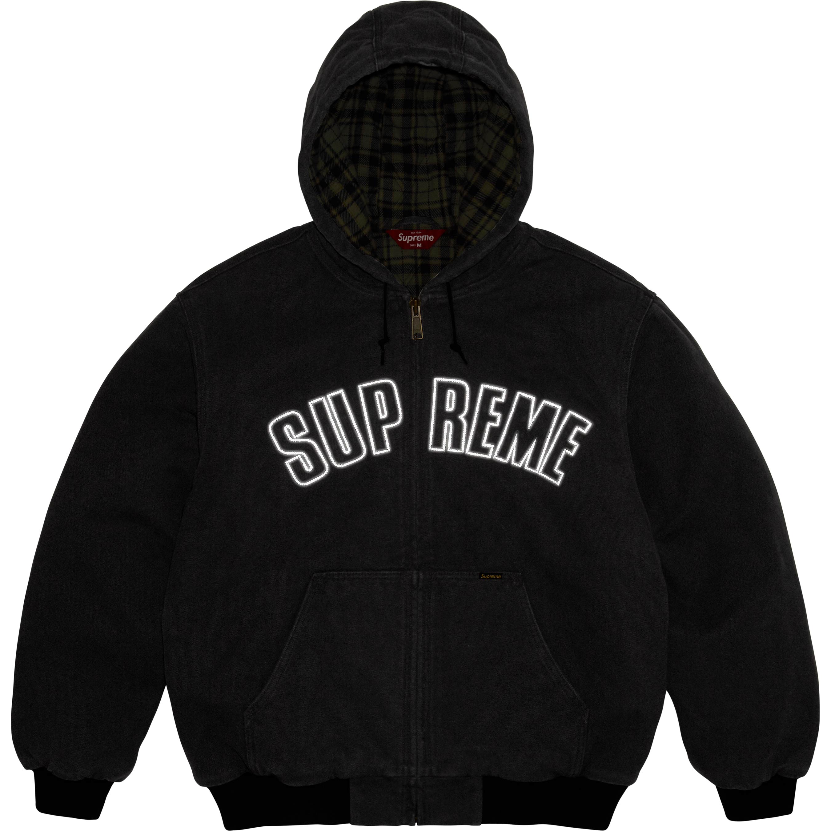 Reflective Arc Hooded Work Jacket