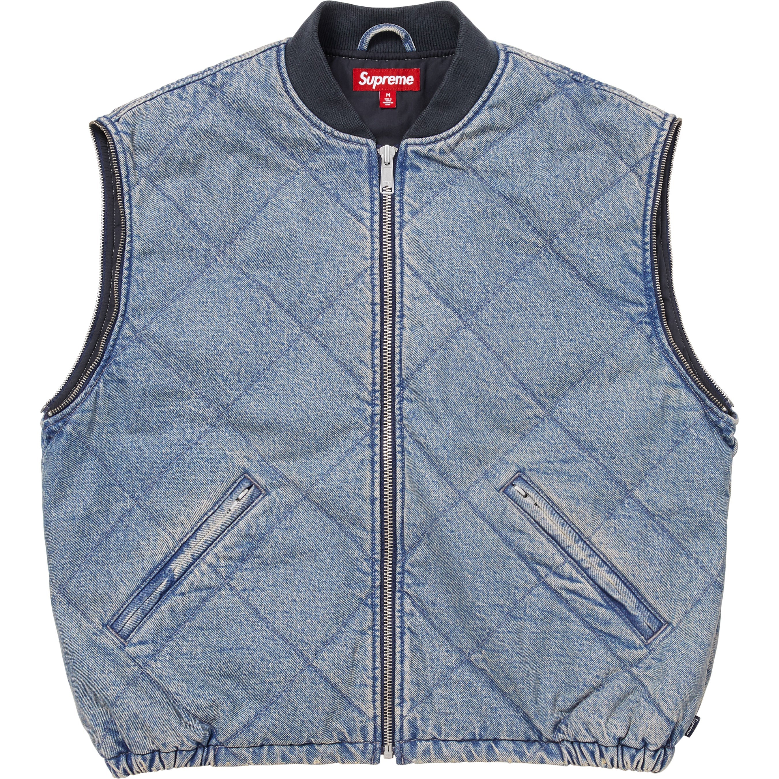 Zip-Off Sleeve Quilted Bomber Jacket