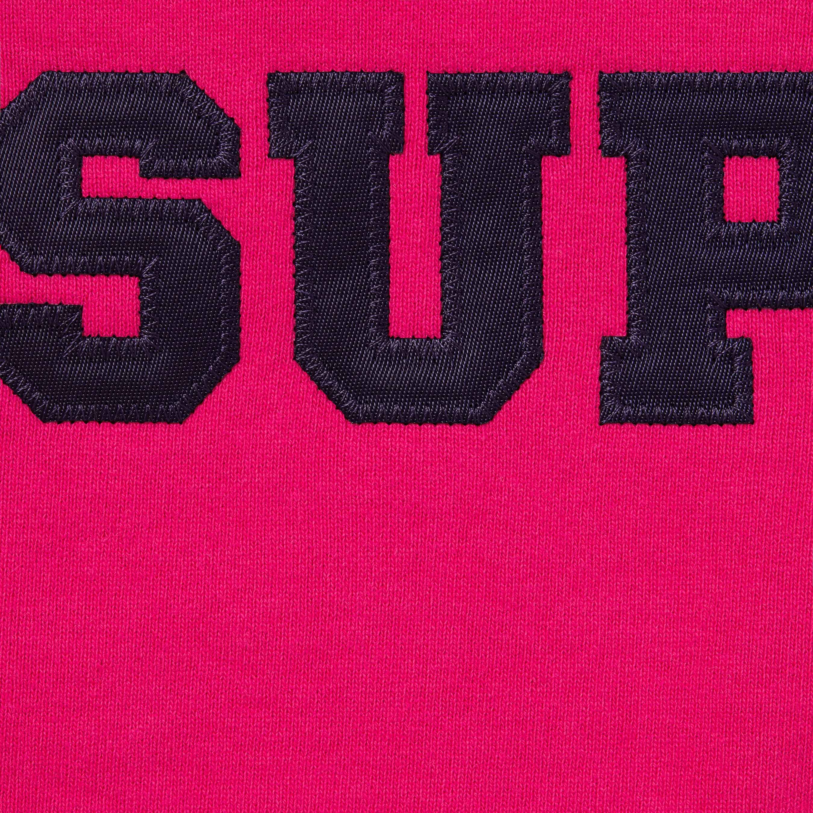 Collegiate Appliqué Zip Up Hooded Sweatshirt