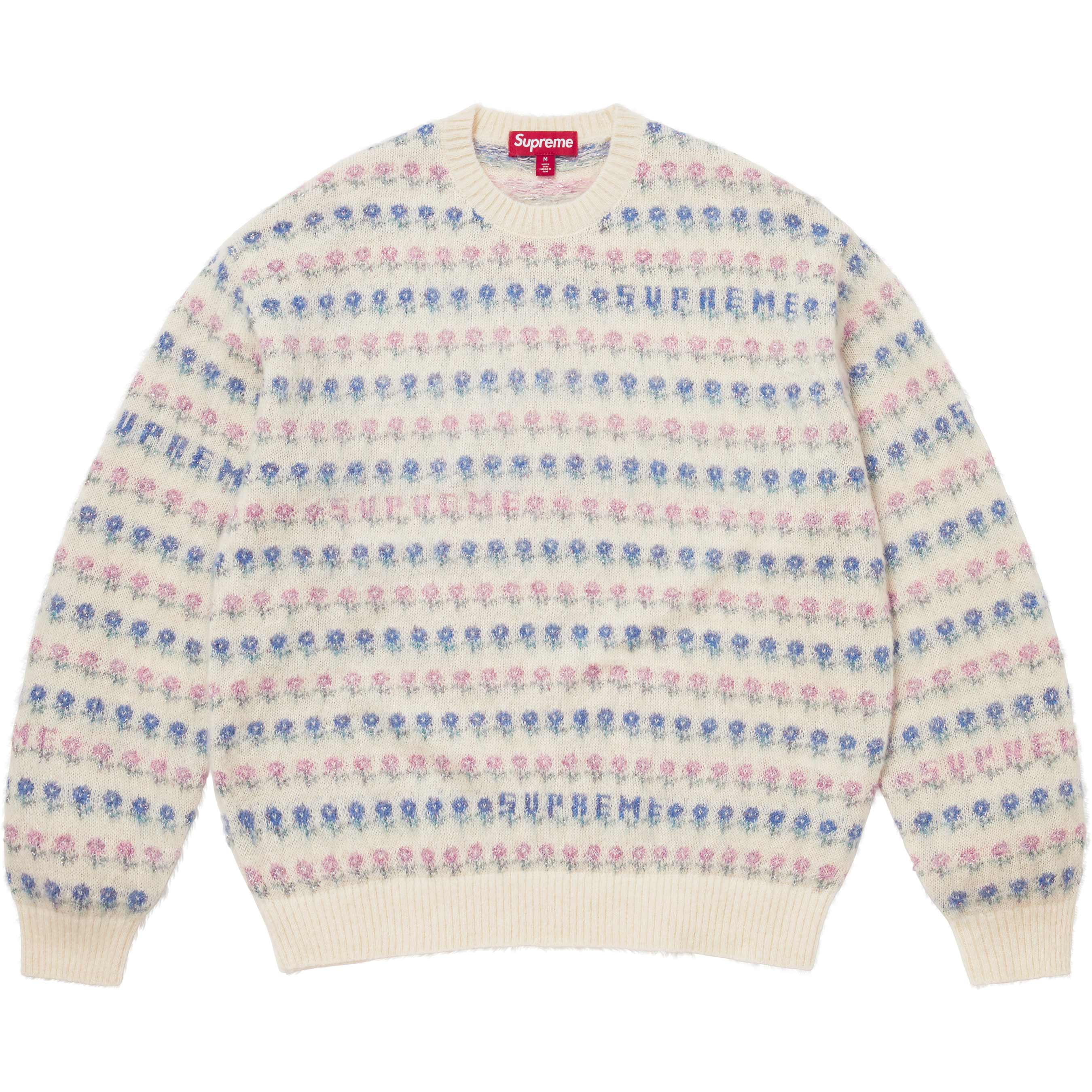 Flowers Metallic Sweater