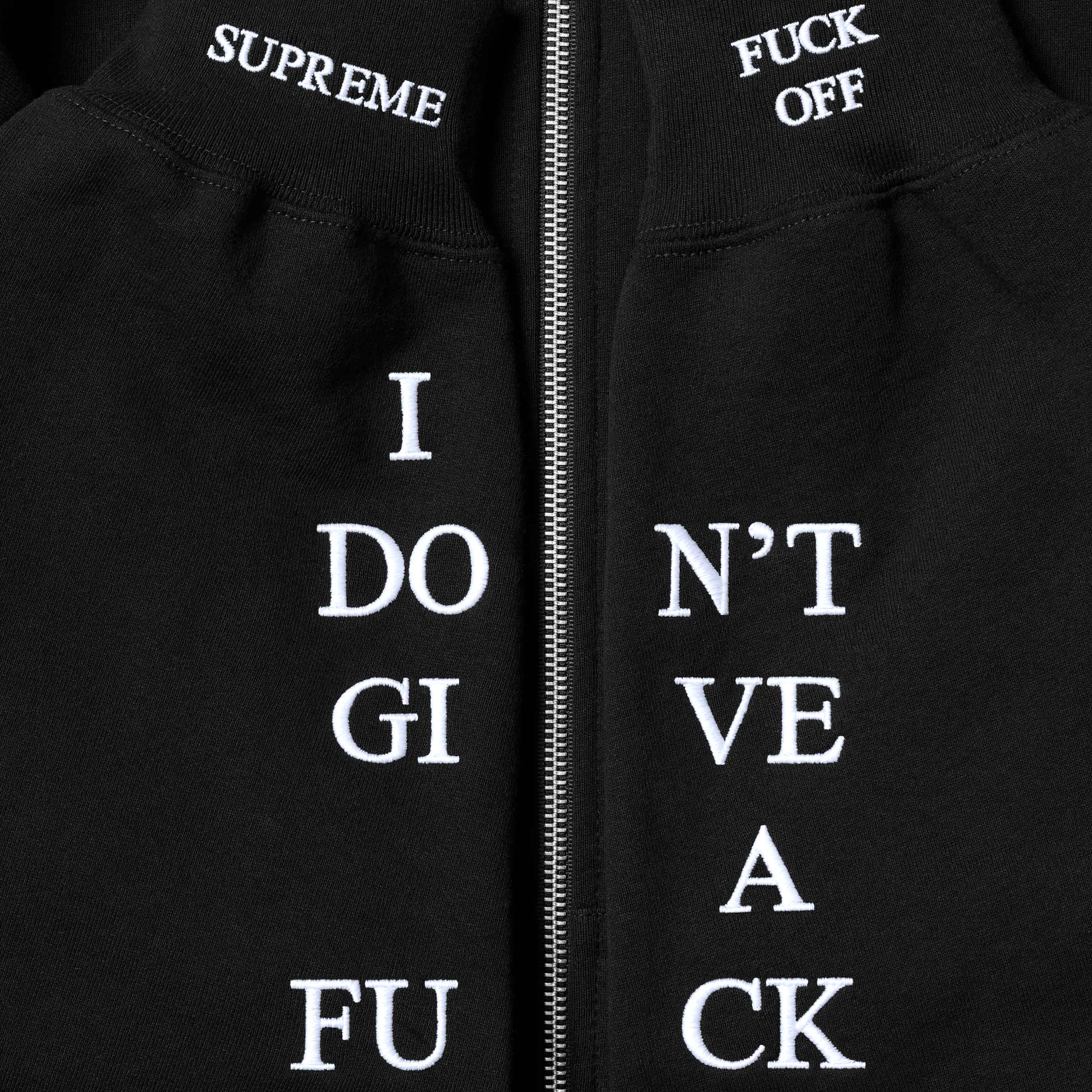 IDGAF Zip Up Hooded Sweatshirt