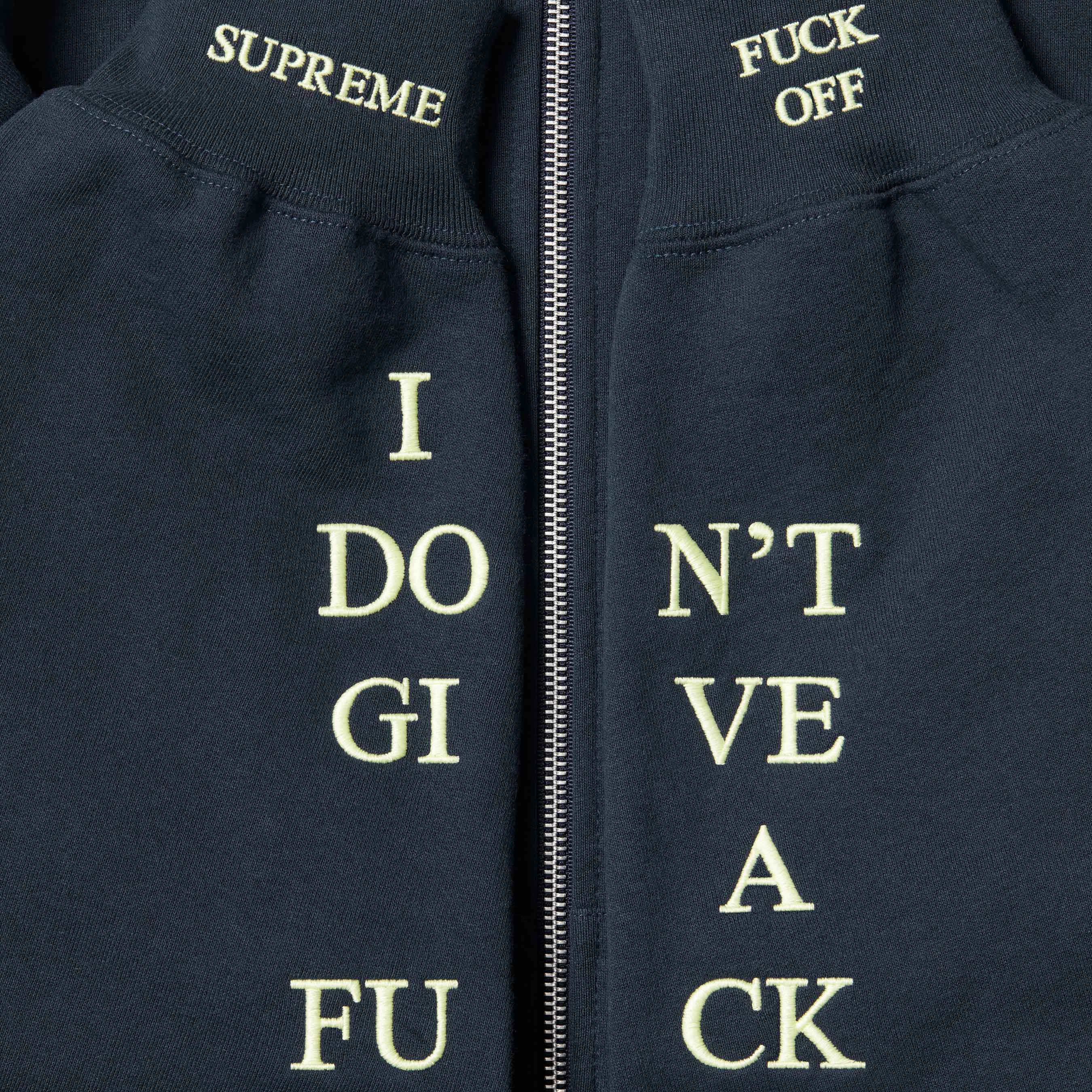 IDGAF Zip Up Hooded Sweatshirt