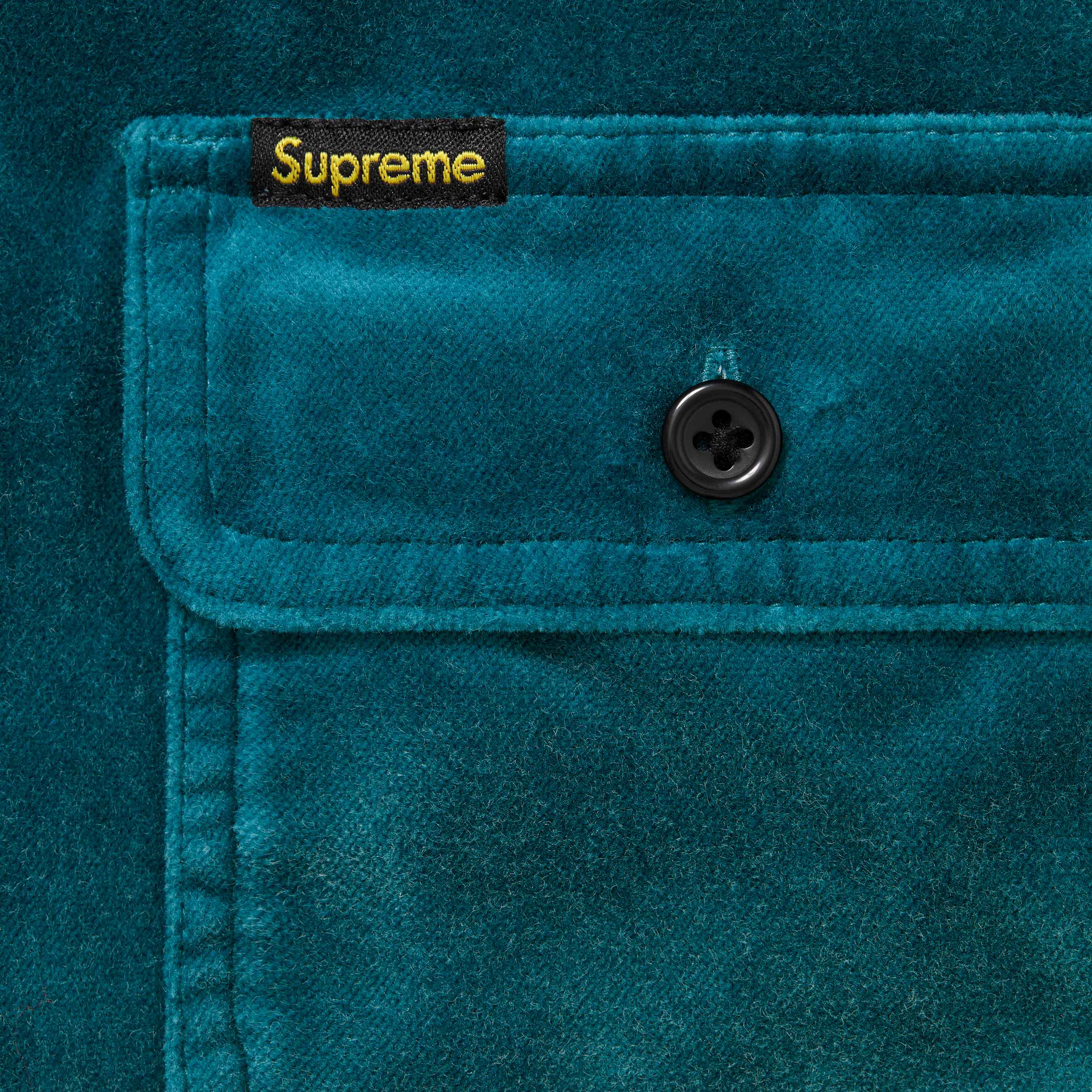 Quilted Lined Hooded Velvet Shirt
