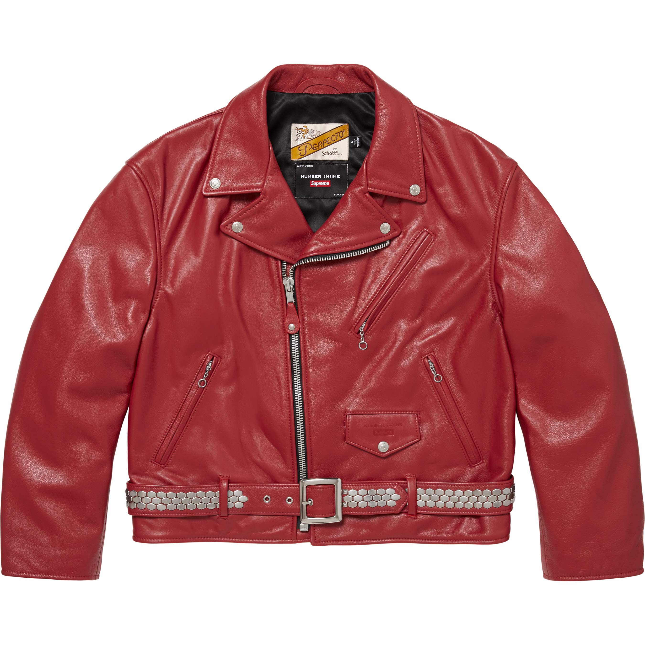 Supreme®/Number (N)ine®/Schott® Perfecto Leather Jacket