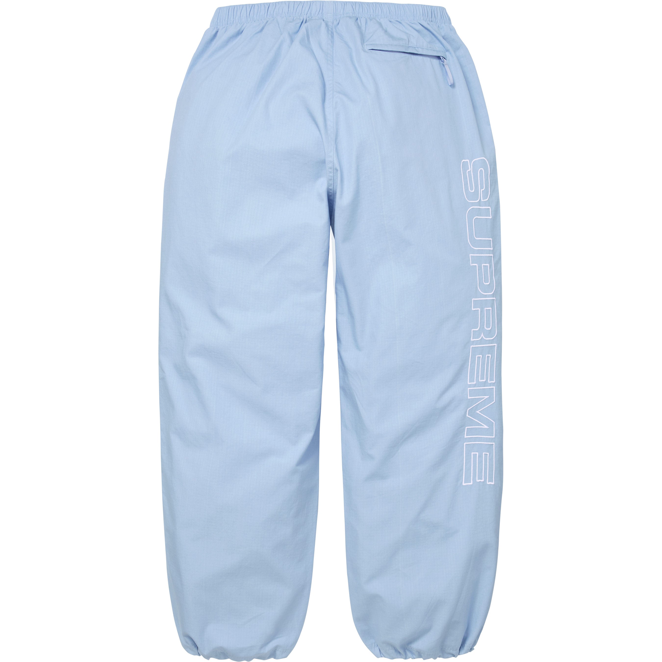 Spellout Embroidered Ripstop Track Pant