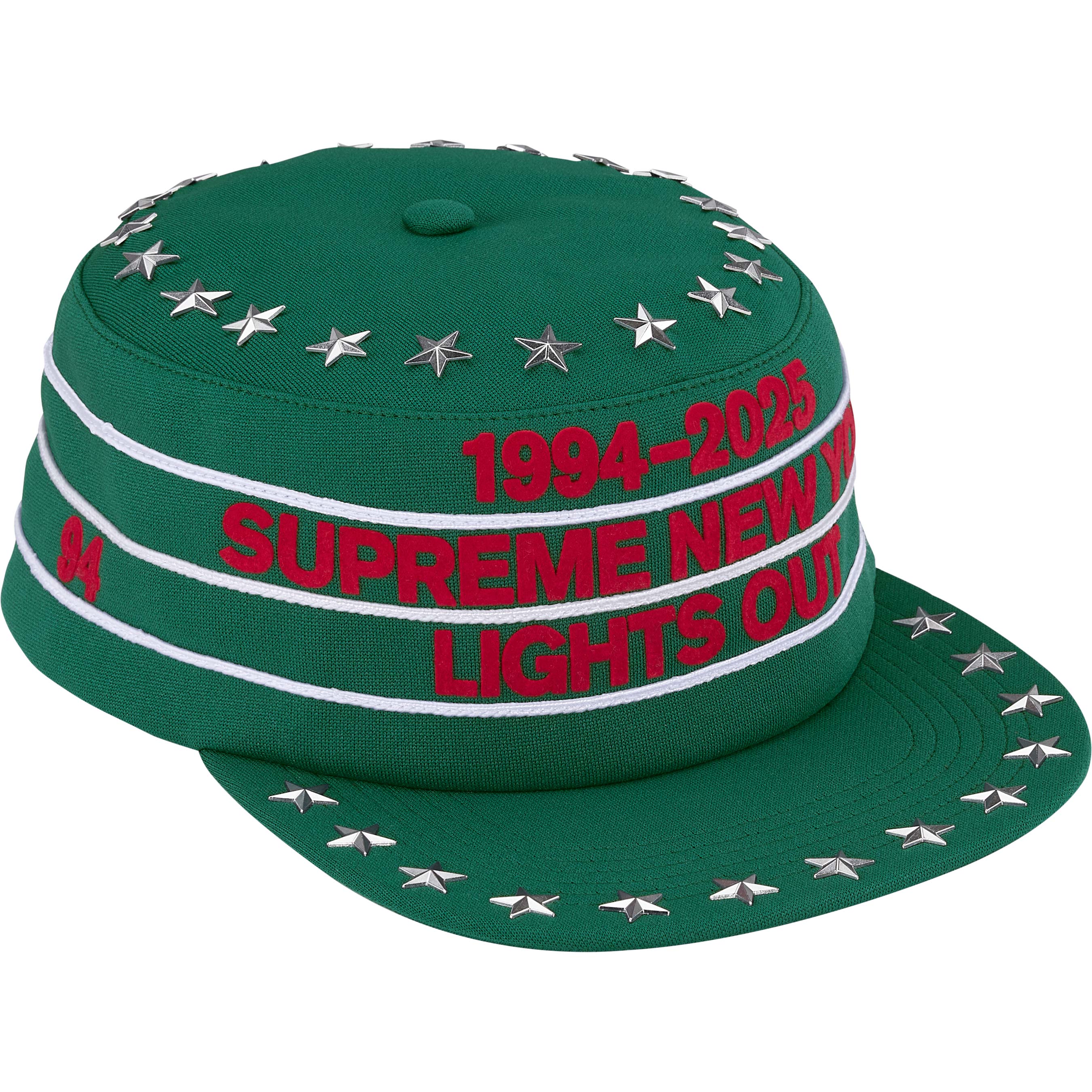 Stars Studded Pillbox Hat